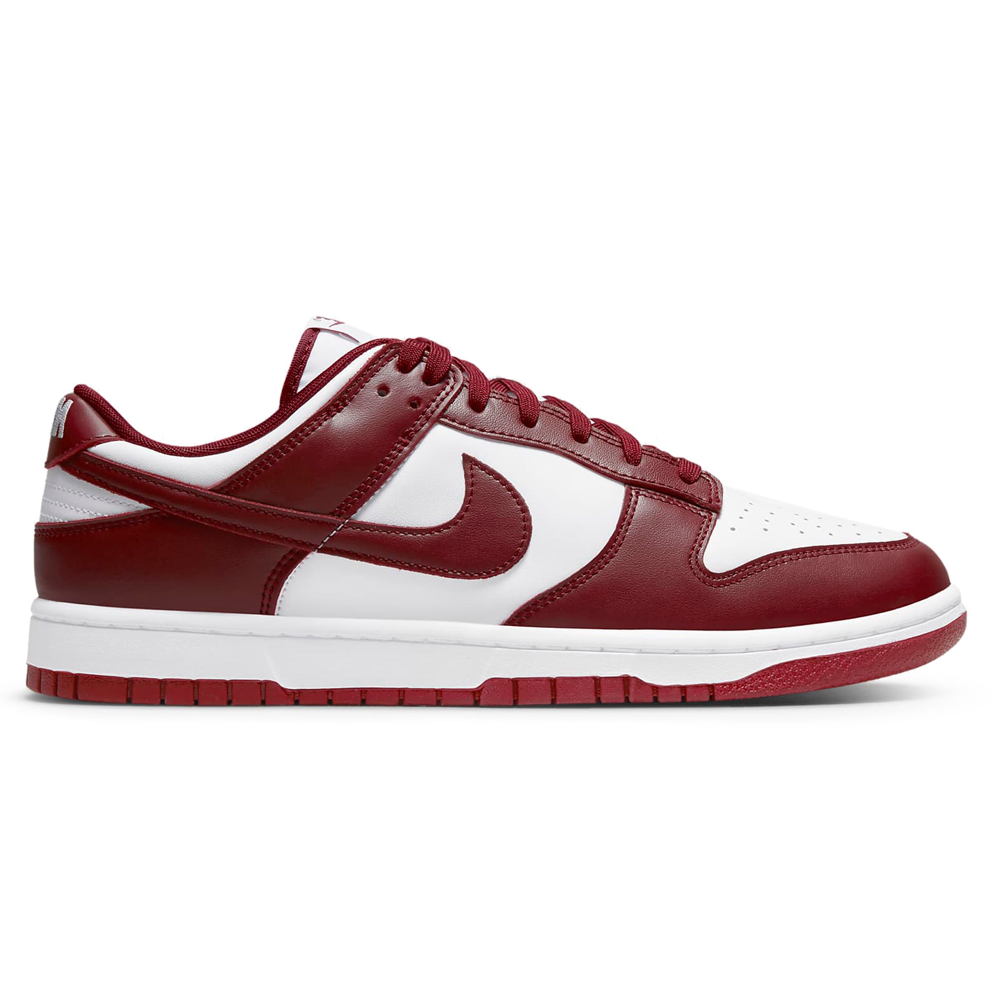 Side view of Nike Dunk Low Team Red D1391-601