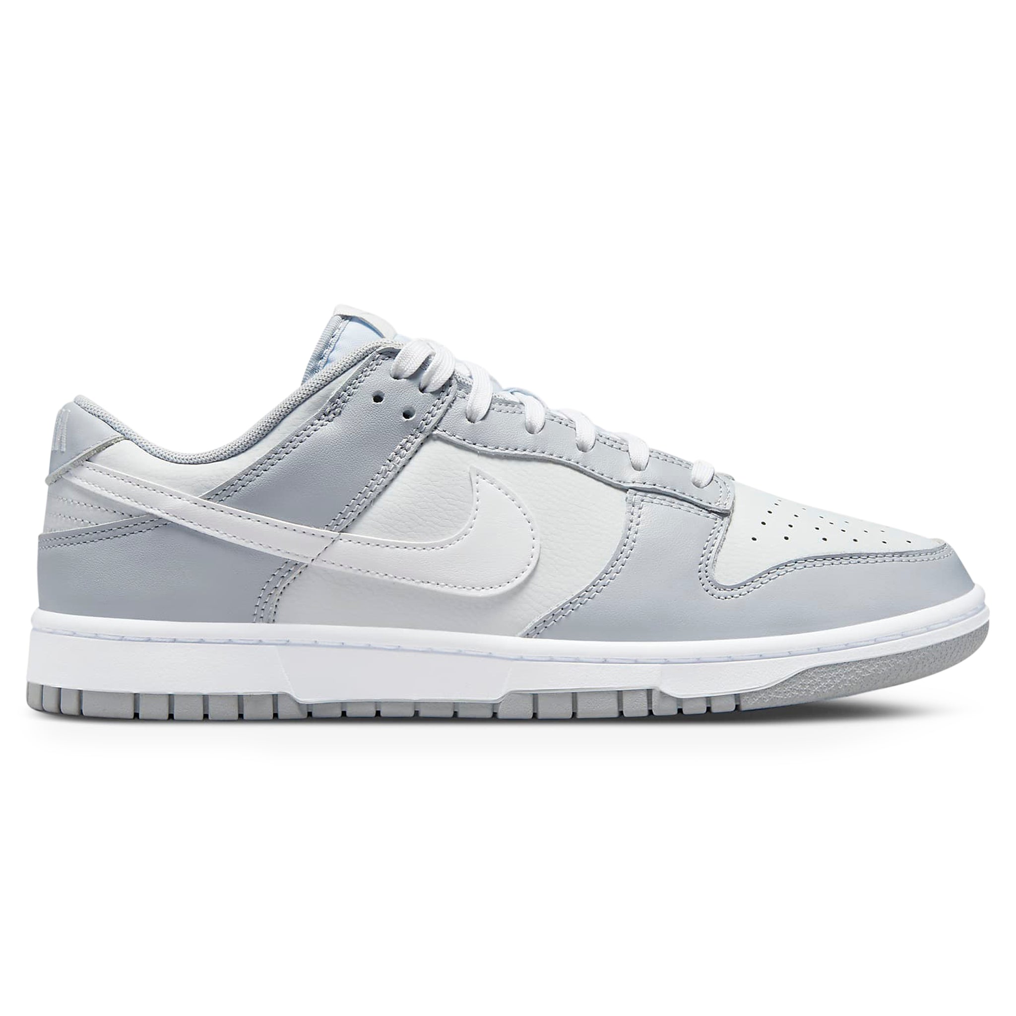 Side view of Nike Dunk Low Two Tone Grey DJ6188-001