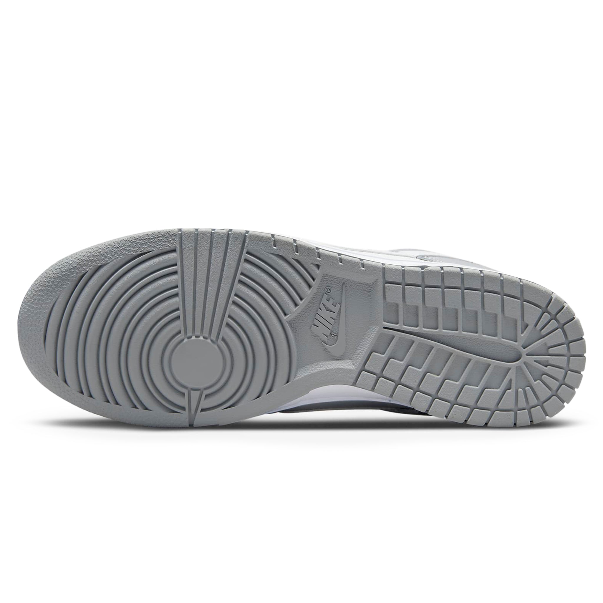 Sole view of Nike Dunk Low Two Tone Grey DJ6188-001