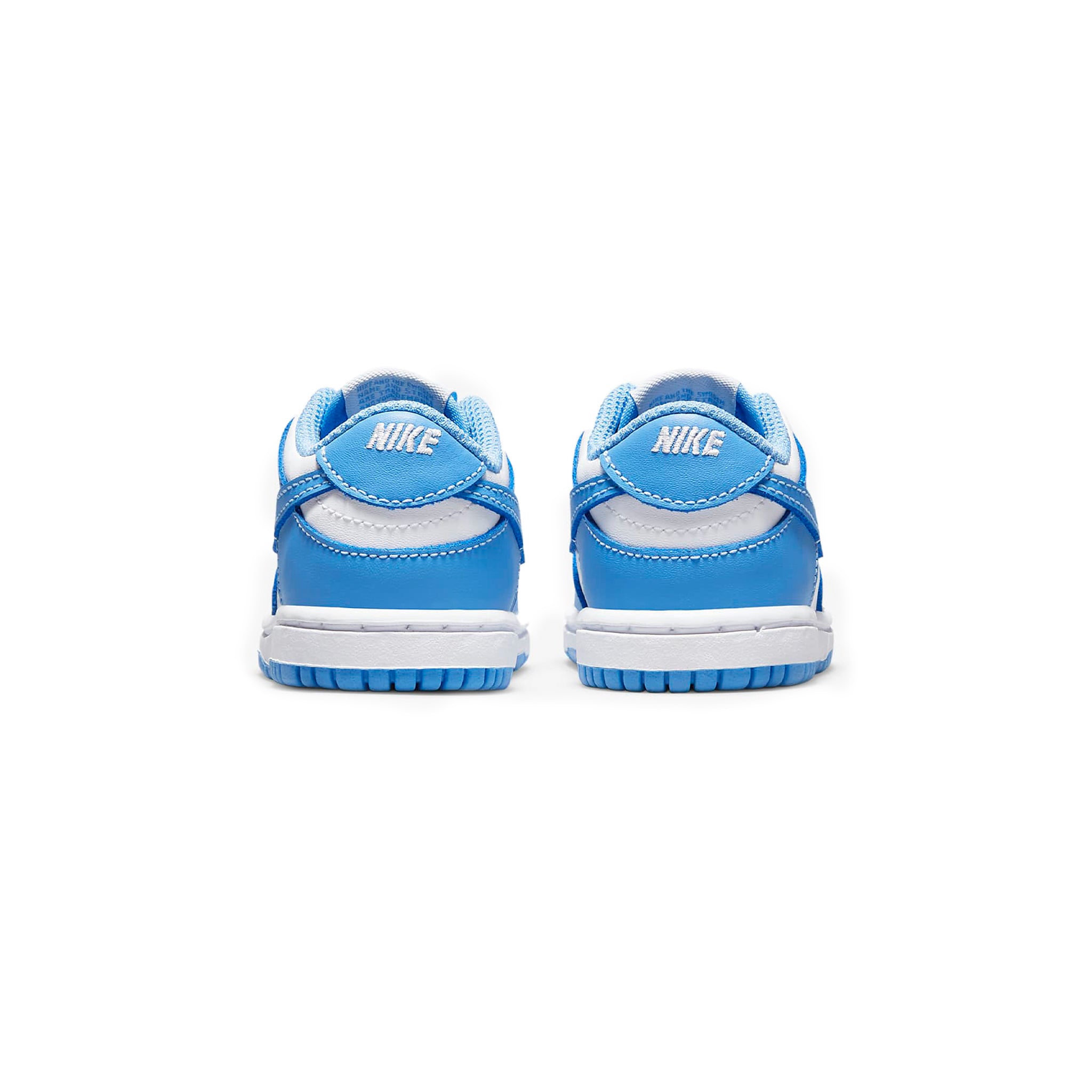 Back view of Nike Dunk Low University Blue UNC (2021) (TD) CW1589-103