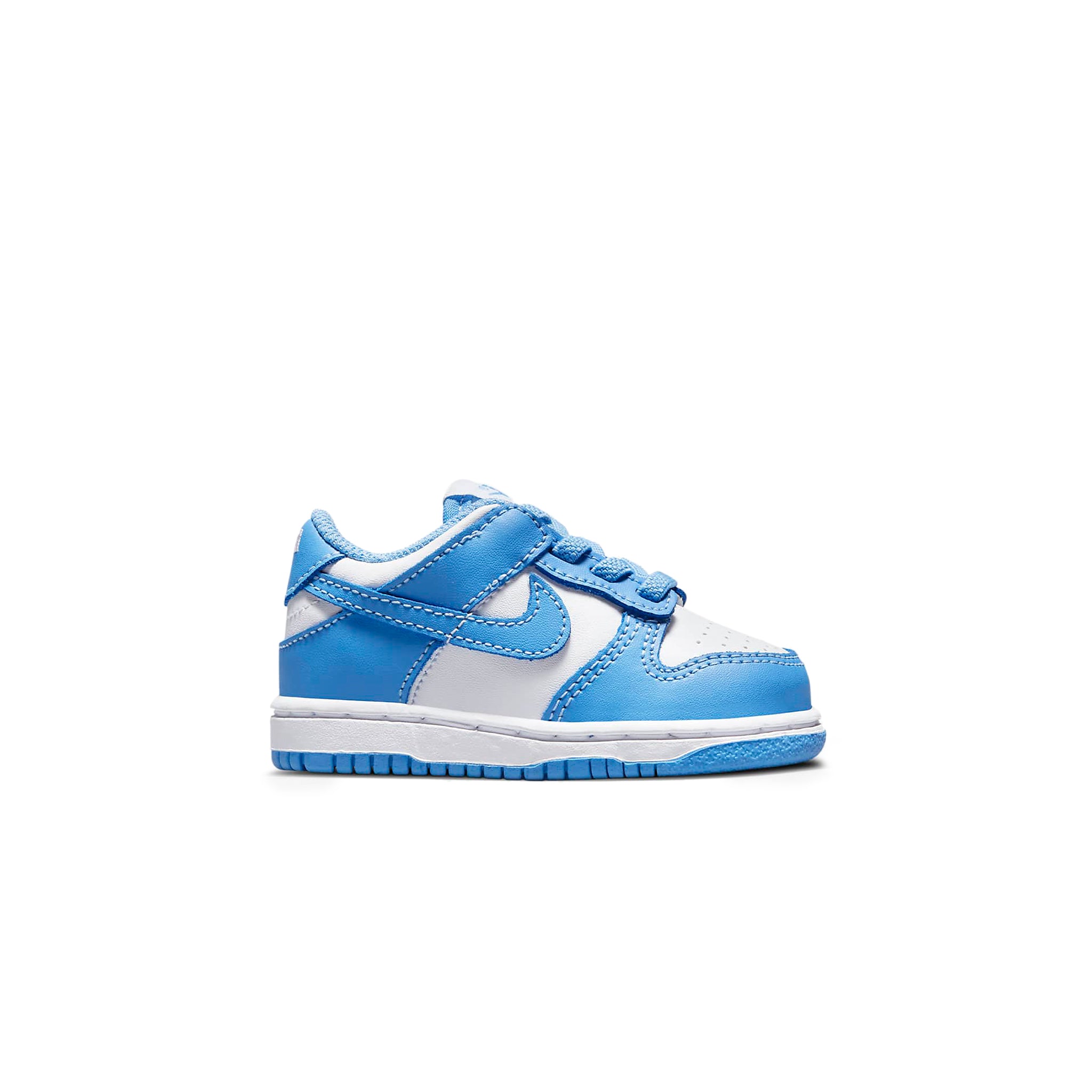 Side view of Nike Dunk Low University Blue UNC (2021) (TD) CW1589-103