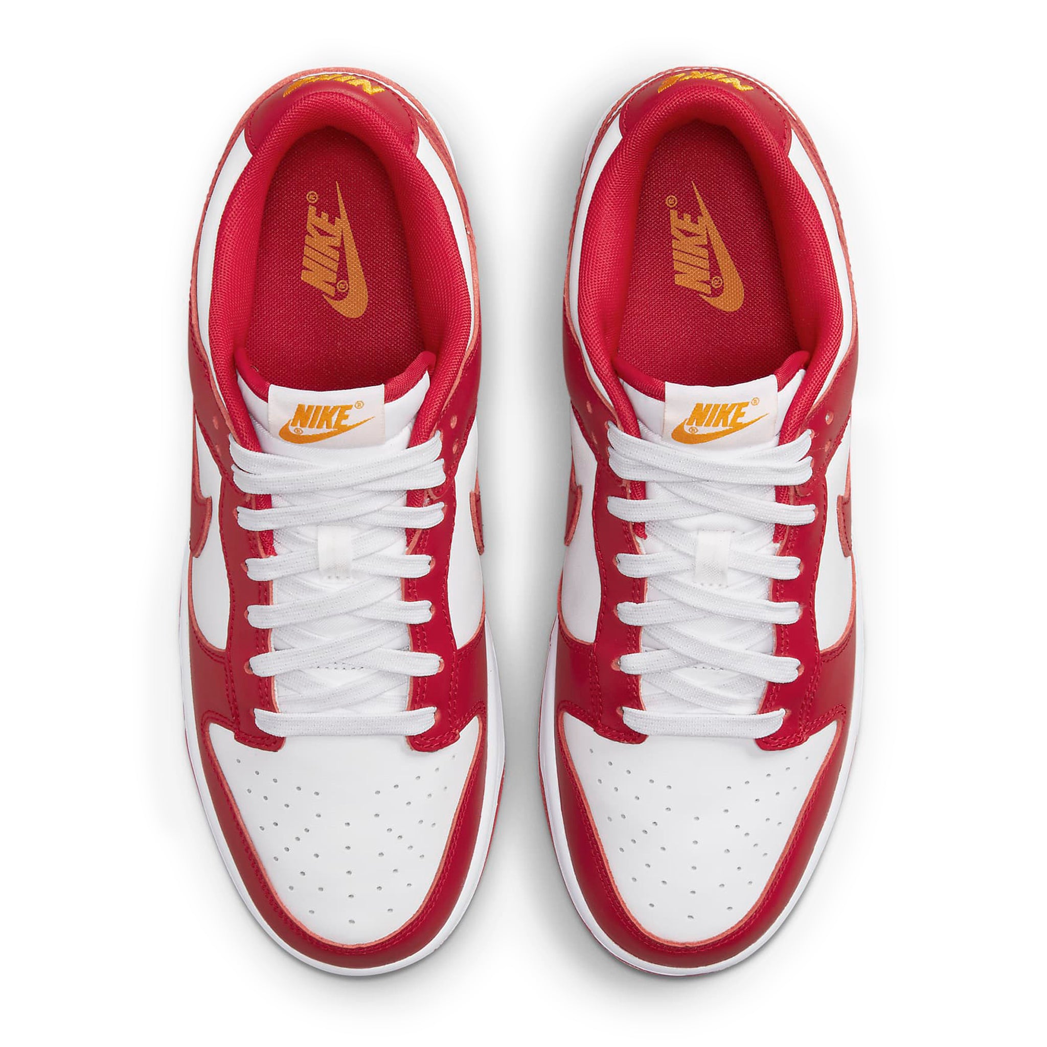 Top down view of Nike Dunk Low USC DD1391-602