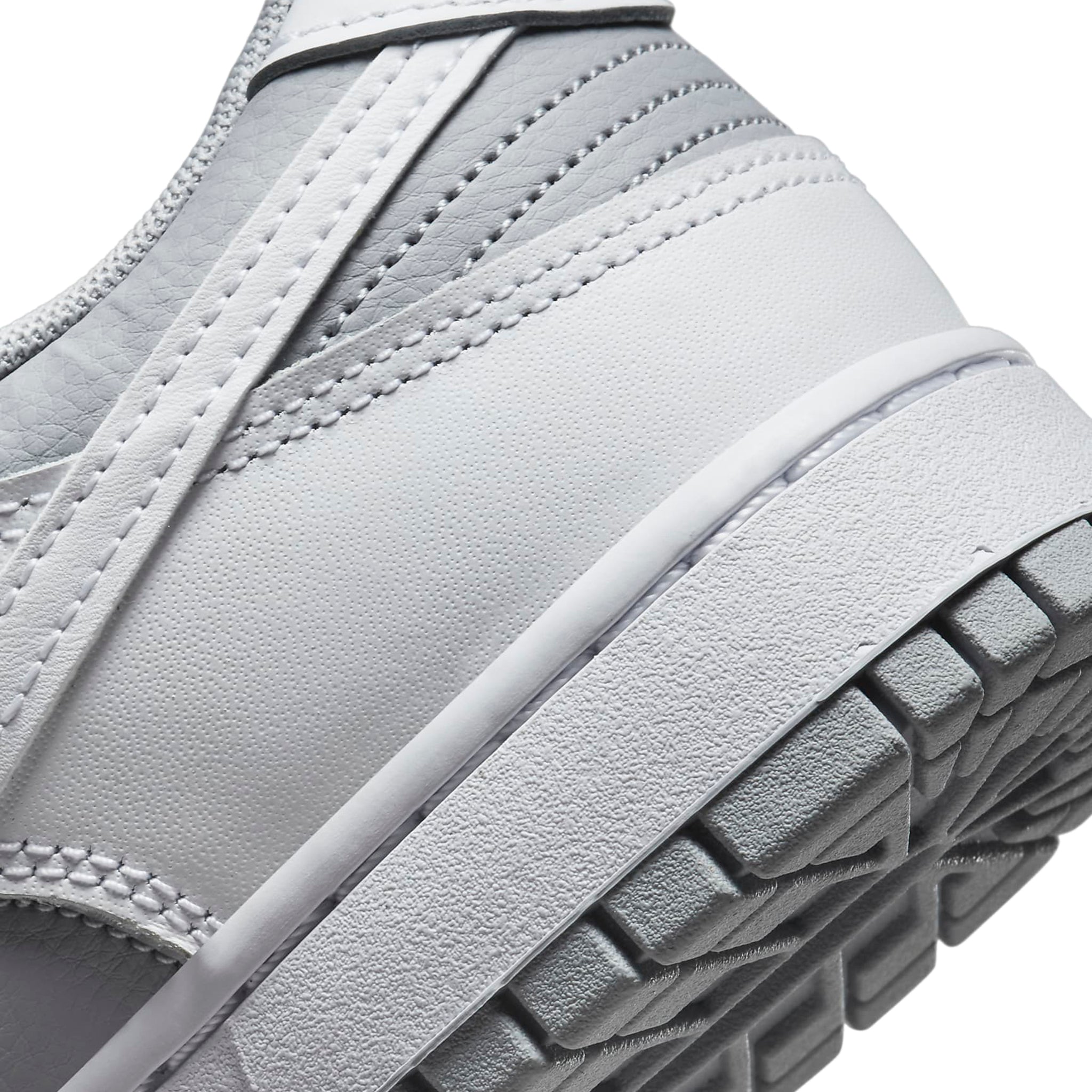 Back view of Nike Dunk Low White Neutral Grey DJ6188-003