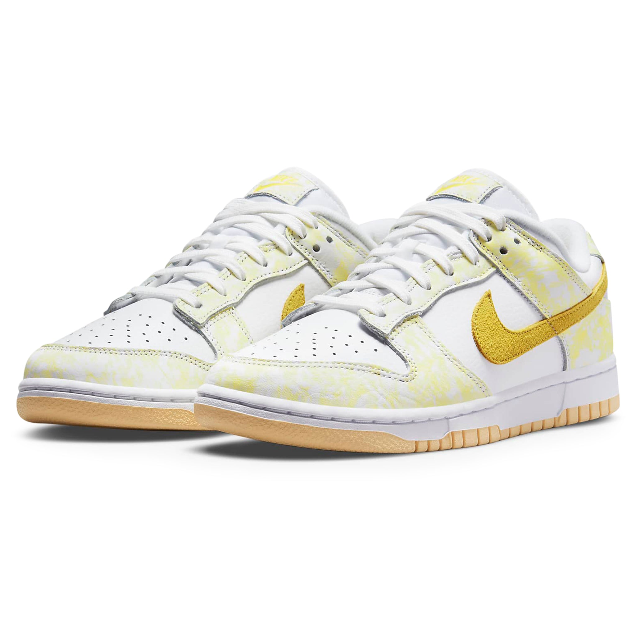 Front side view of Nike Dunk Low Yellow Strike (W) DM9467-700