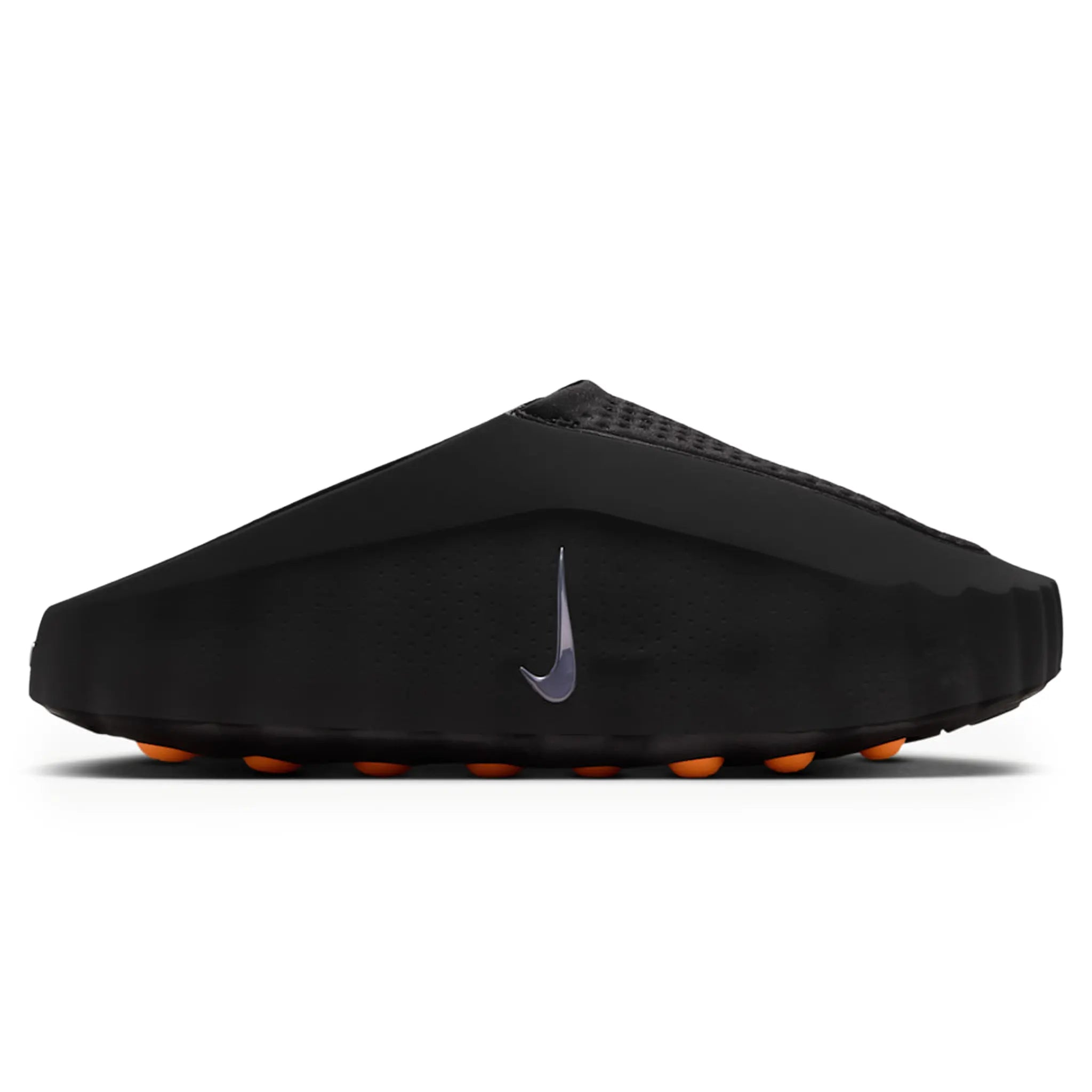 Front View of Nike Mind 001 Pregame Black Chrome Mules (W) HQ4309-001