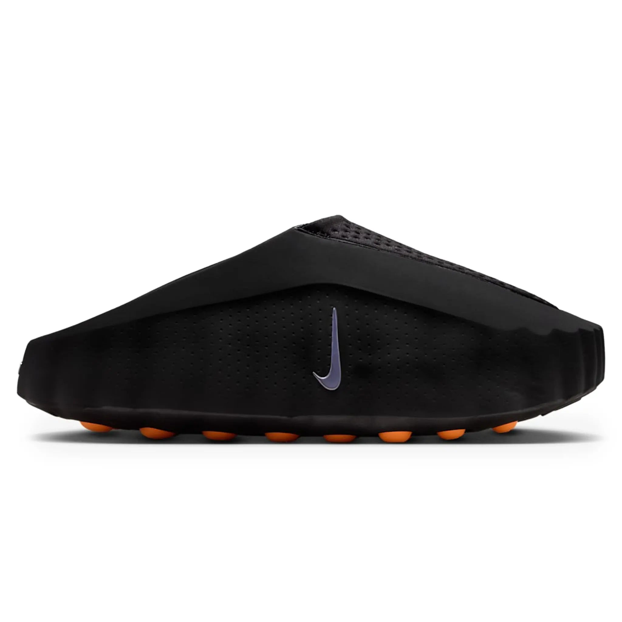 Side View of Nike Mind 001 Pregame Black Chrome Mules HQ4307-001