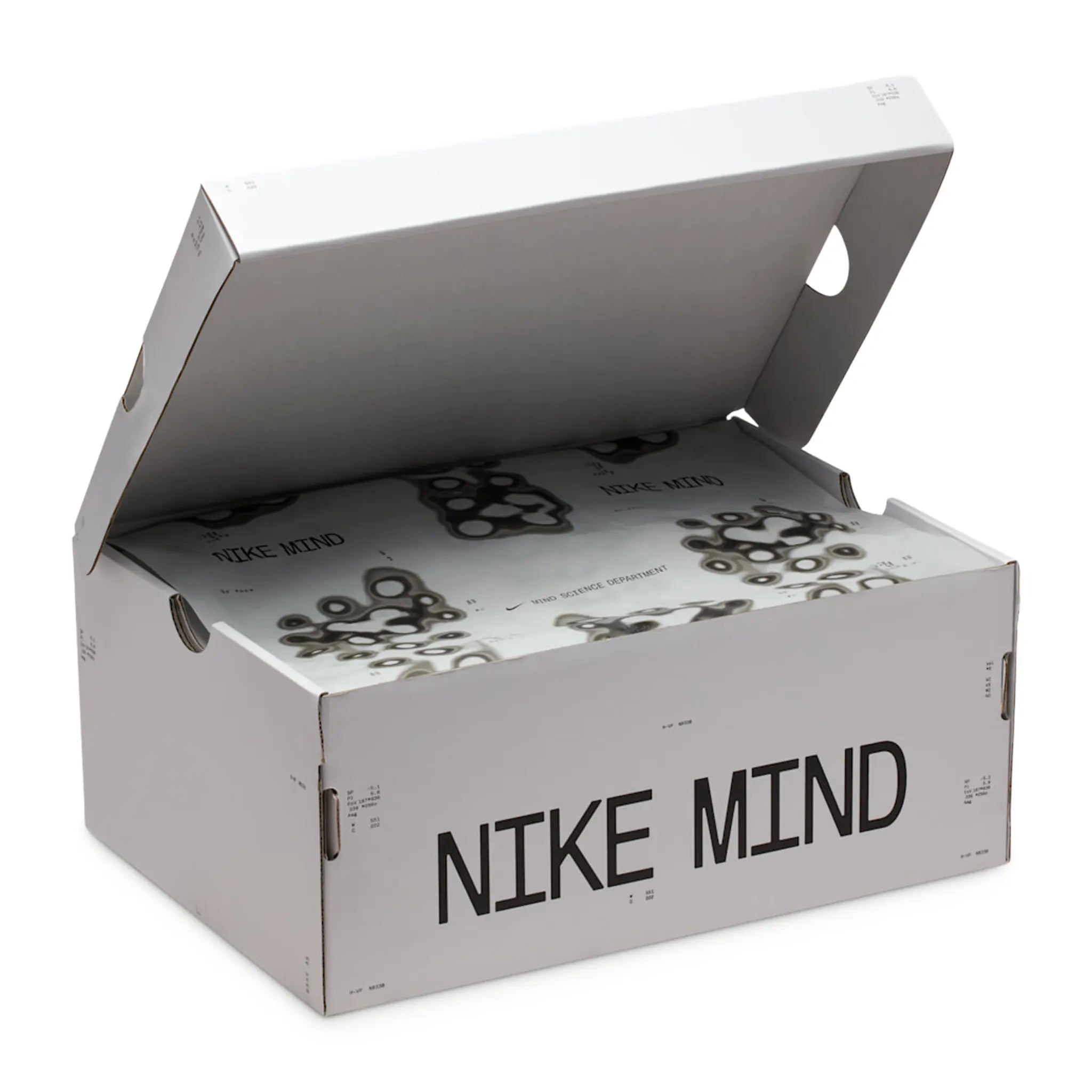 Detailed Box View of Nike Mind 001 Pregame Blackened Blue Game Royal HQ4307-400