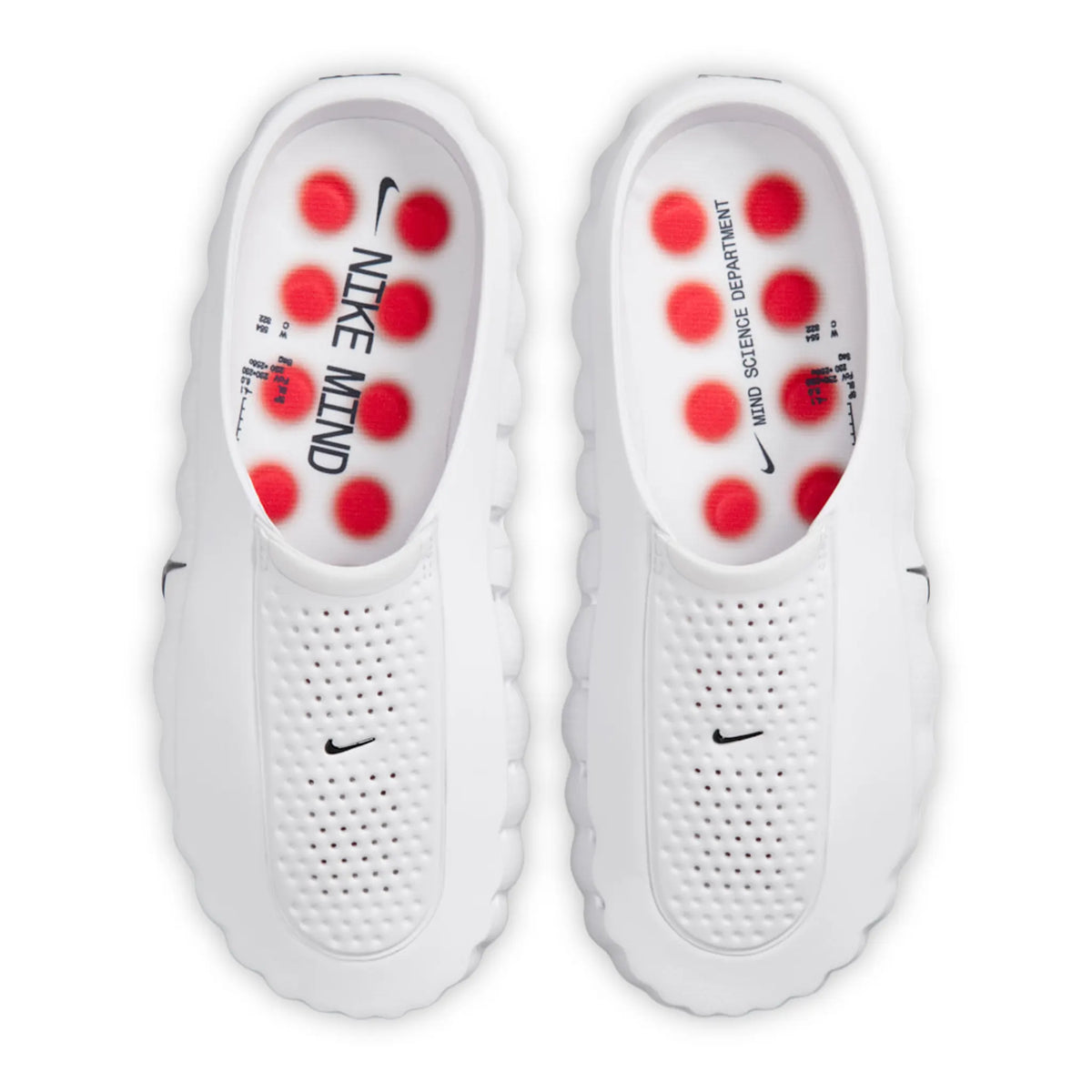 Nike Mind 001 Pregame White Speed Red Mules | HQ4307-001 Nike Mind 001 Pregame White Speed Red Mules | HQ4307-001