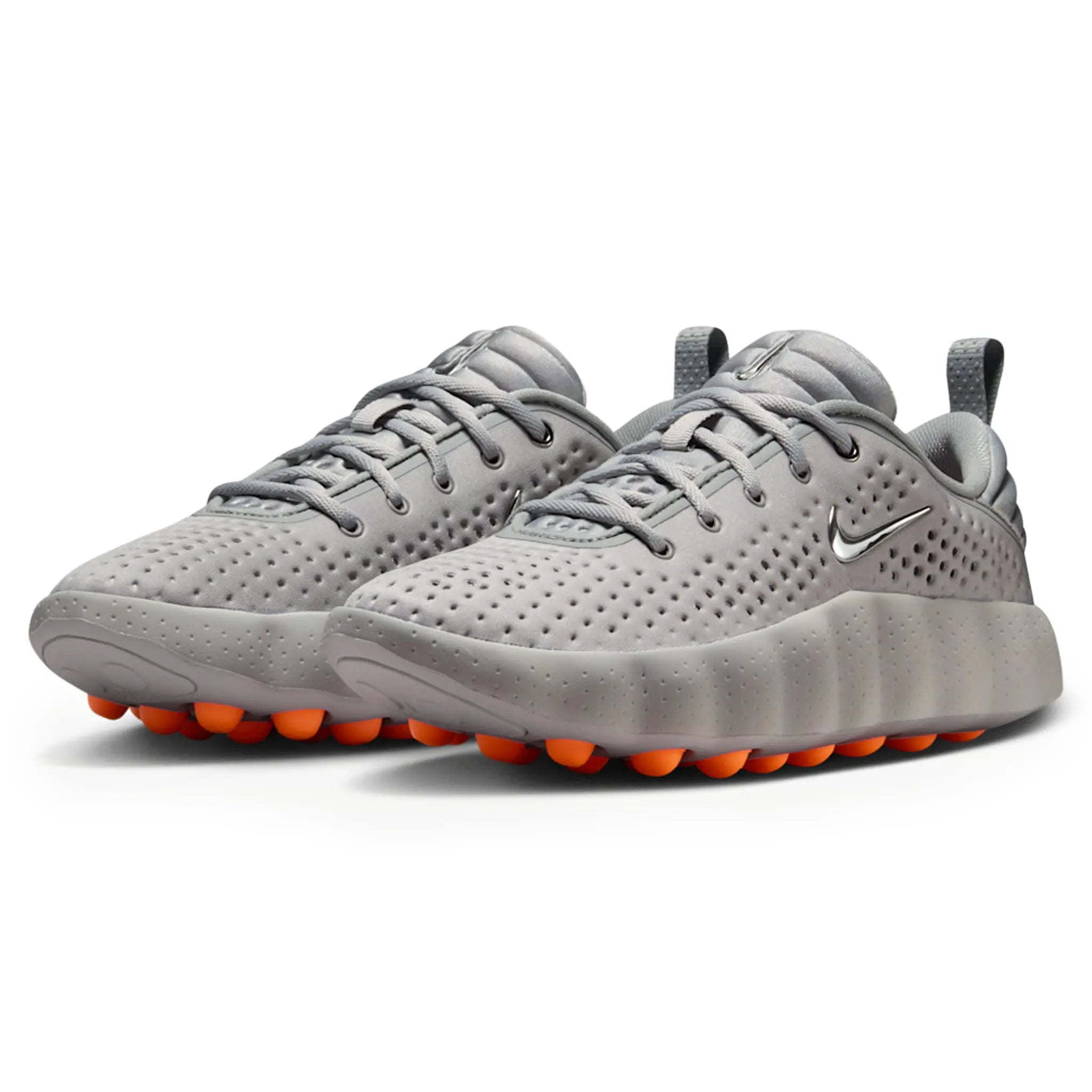 Front Side View of Nike Mind 002 Pregame Light Smoke Grey (W) HQ4309-003