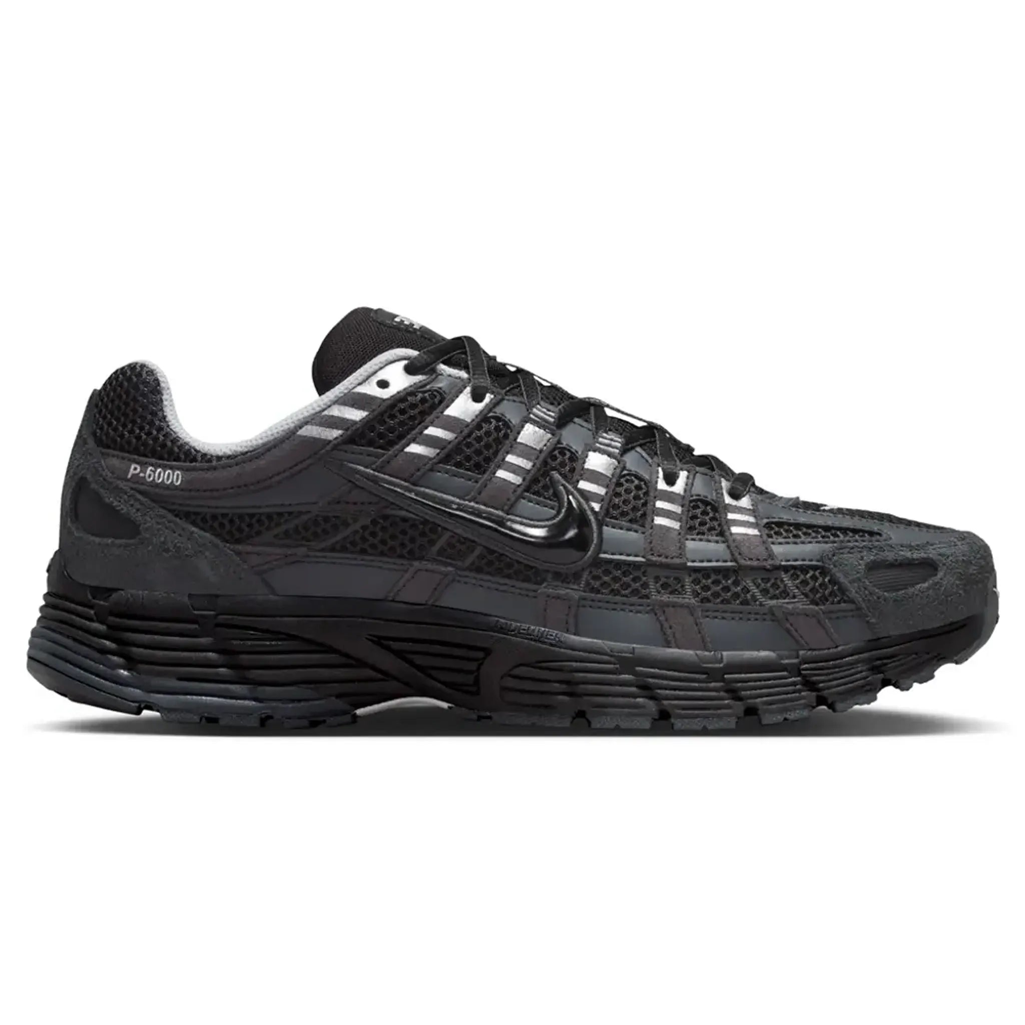 Front View of Nike P-6000 Anthracite Metalic Silver HF0015-002