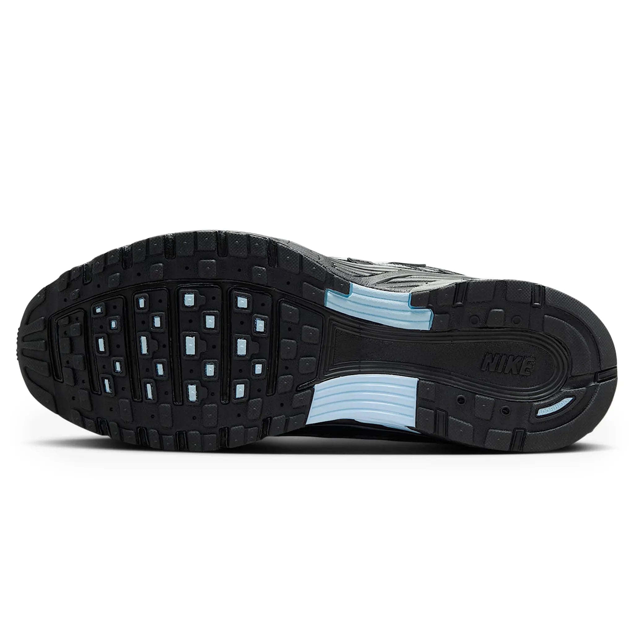 Sole View of Nike P-6000 Black Cool Grey Celestine Blue IF6199-003