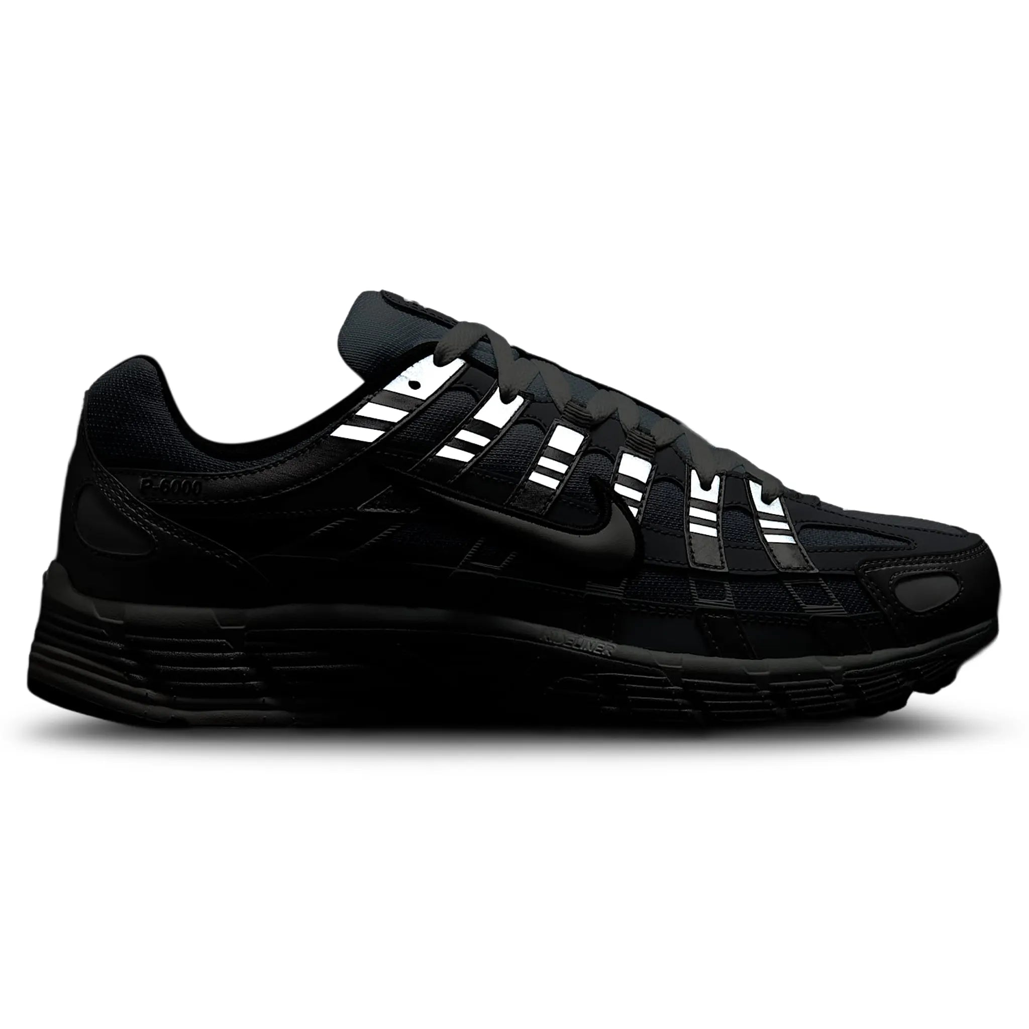 Detailed View of Nike P-6000 Metallic Silver Summit Wolf Grey IH4465-095