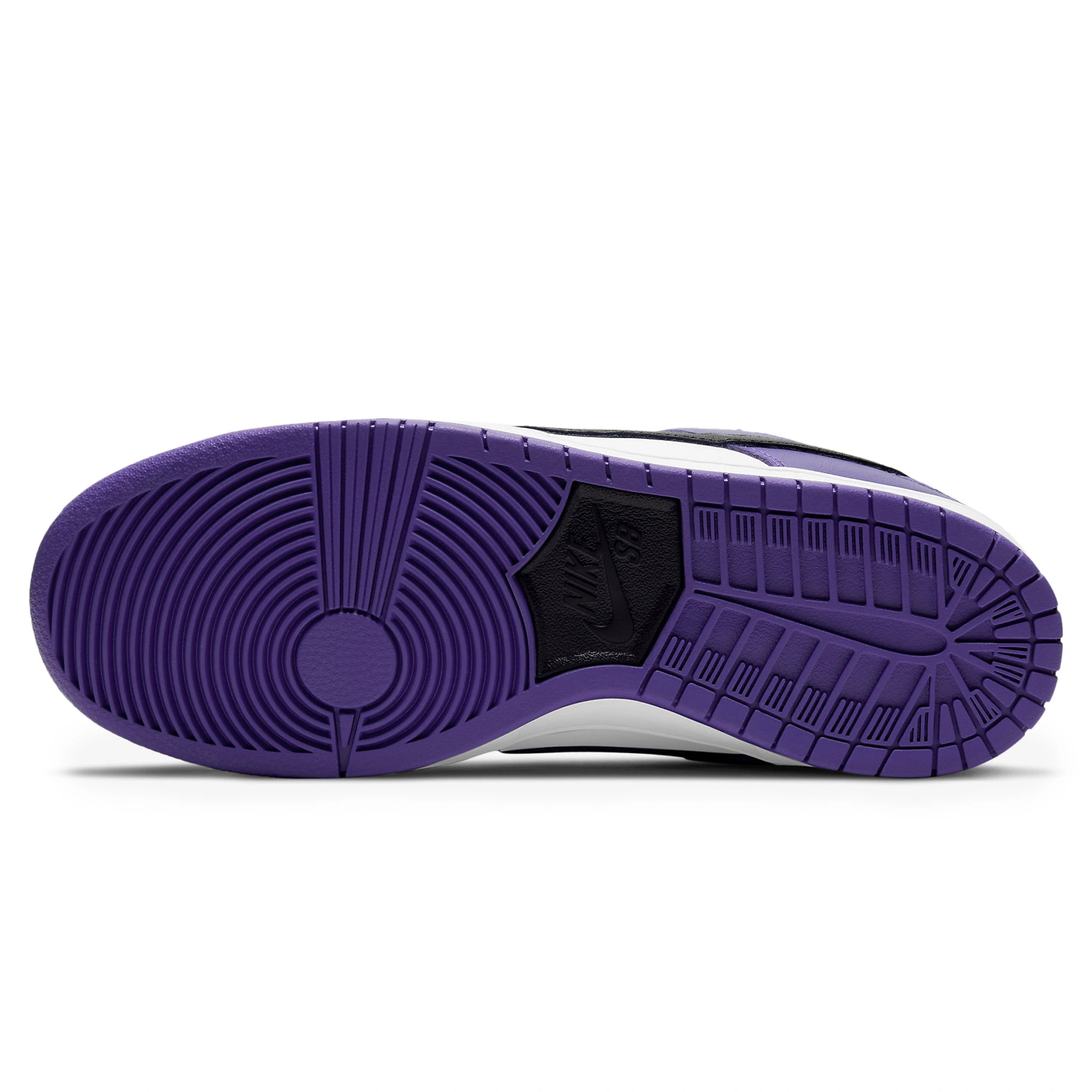 Sole view of Nike SB Dunk Low Court Purple BQ6817-500