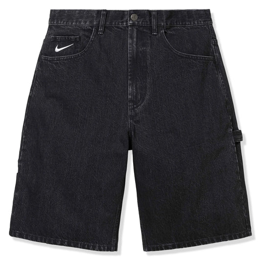 Front view of Nike Supreme Denim Black Shorts