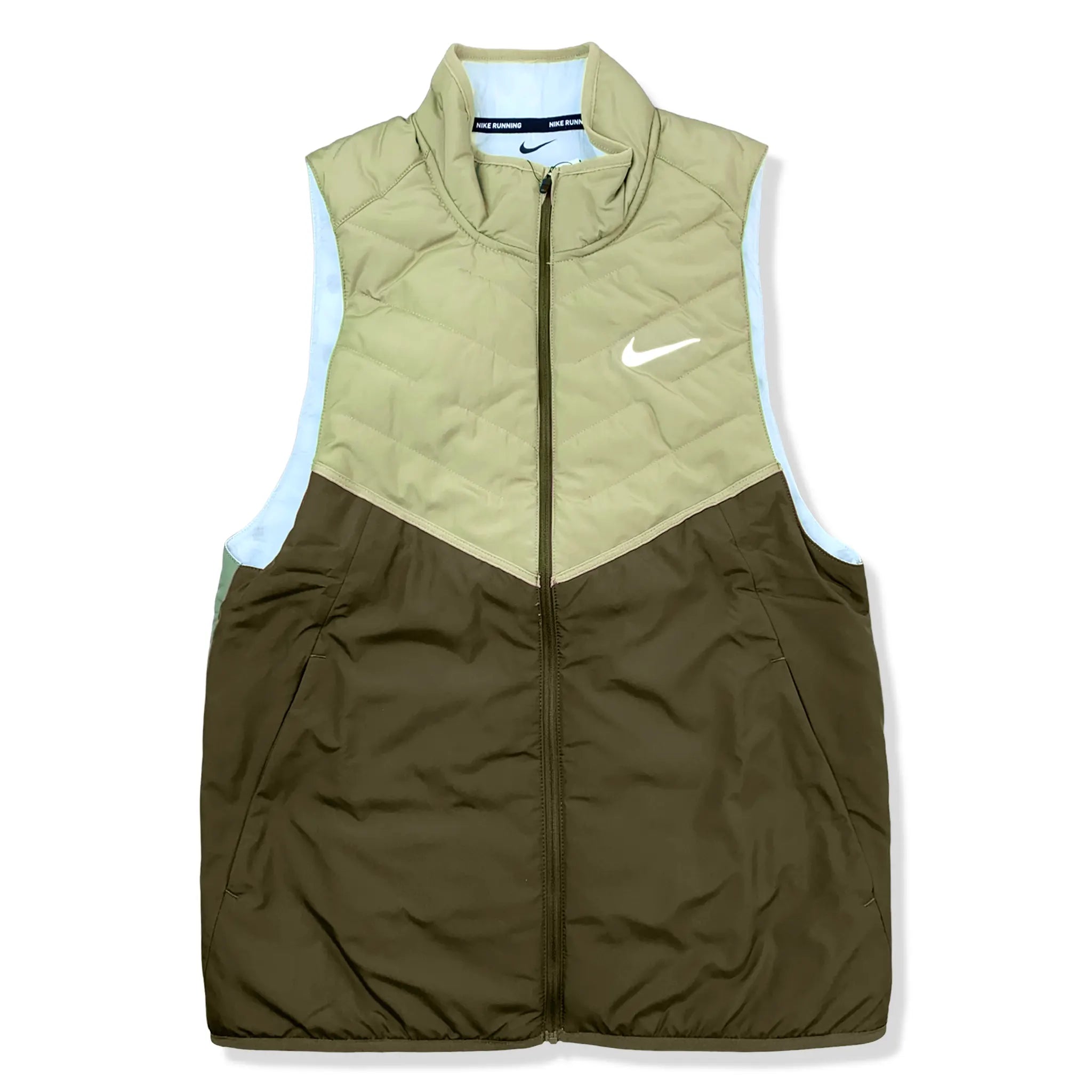 Front view of Nike Therma-FIT Repel Green Gilet DD5647-334