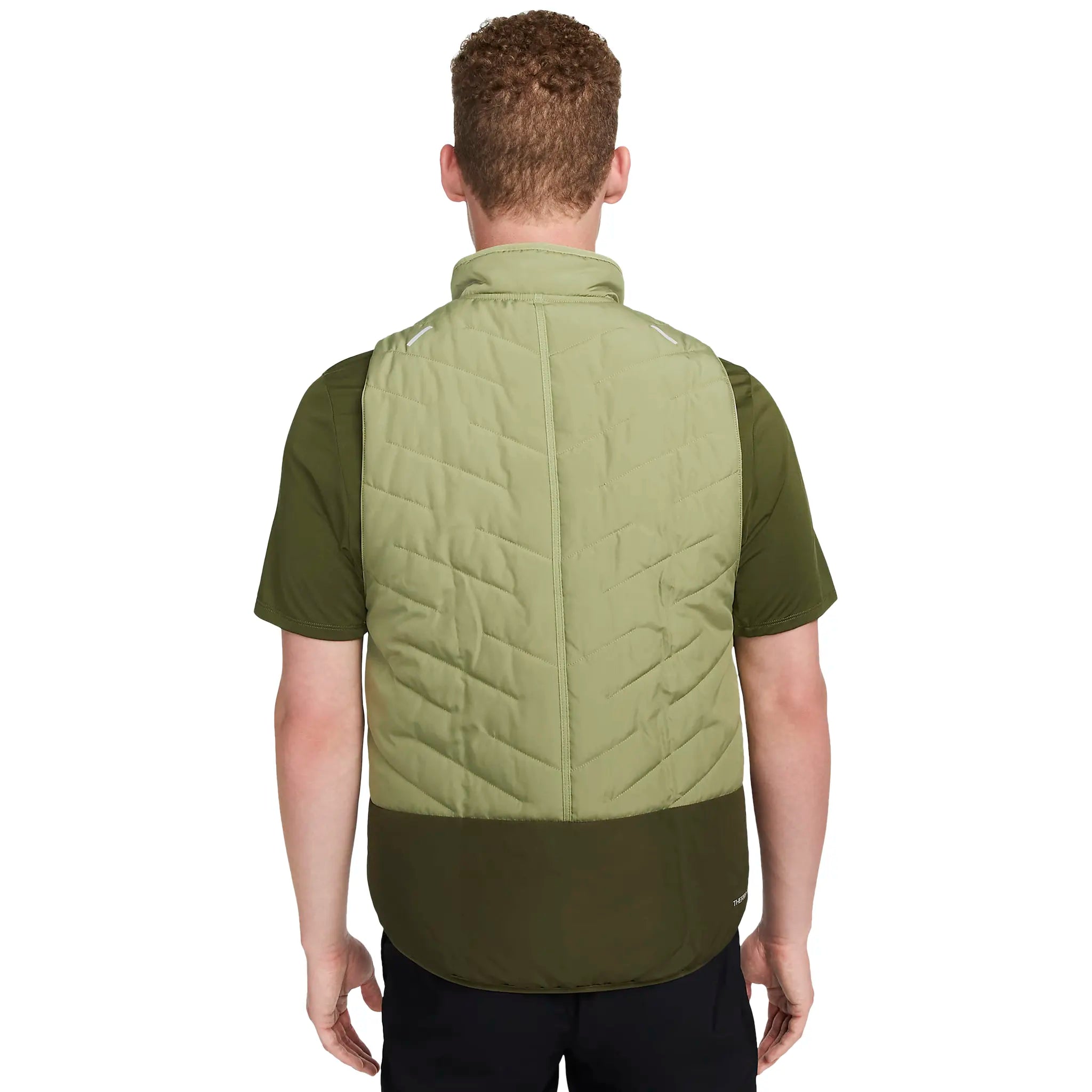 Model Back view of Nike Therma-FIT Repel Green Gilet DD5647-334