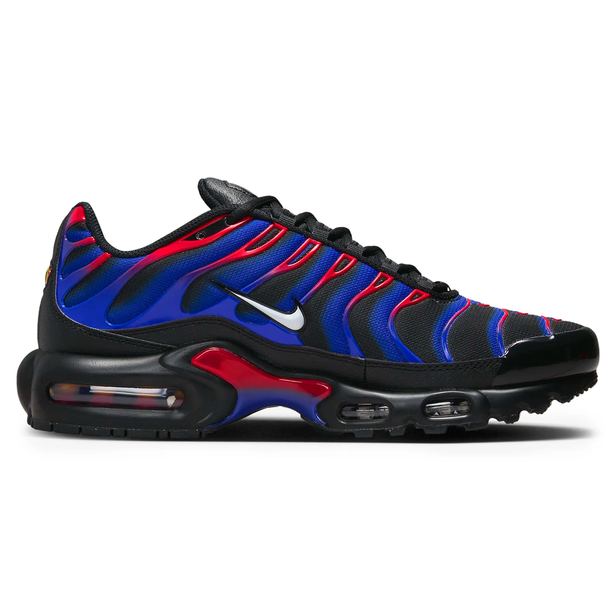 Side view of Nike TN Air Max Plus Spider Man FN7805-001