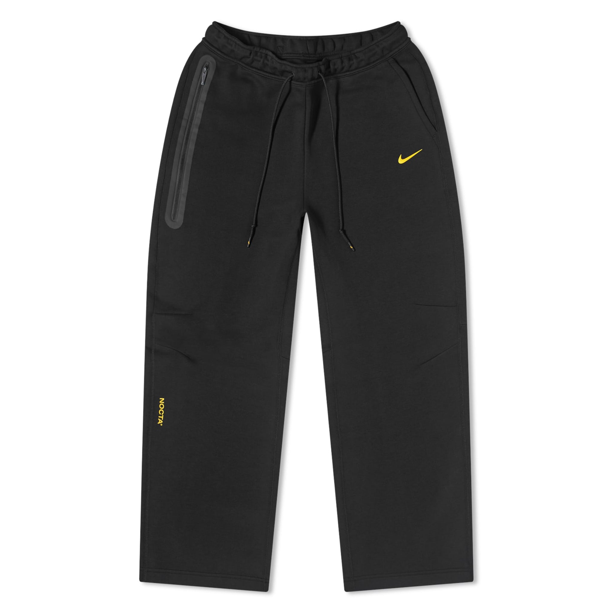 Front view of Nike x nocta tech fleece black sweatpants FD8460-010