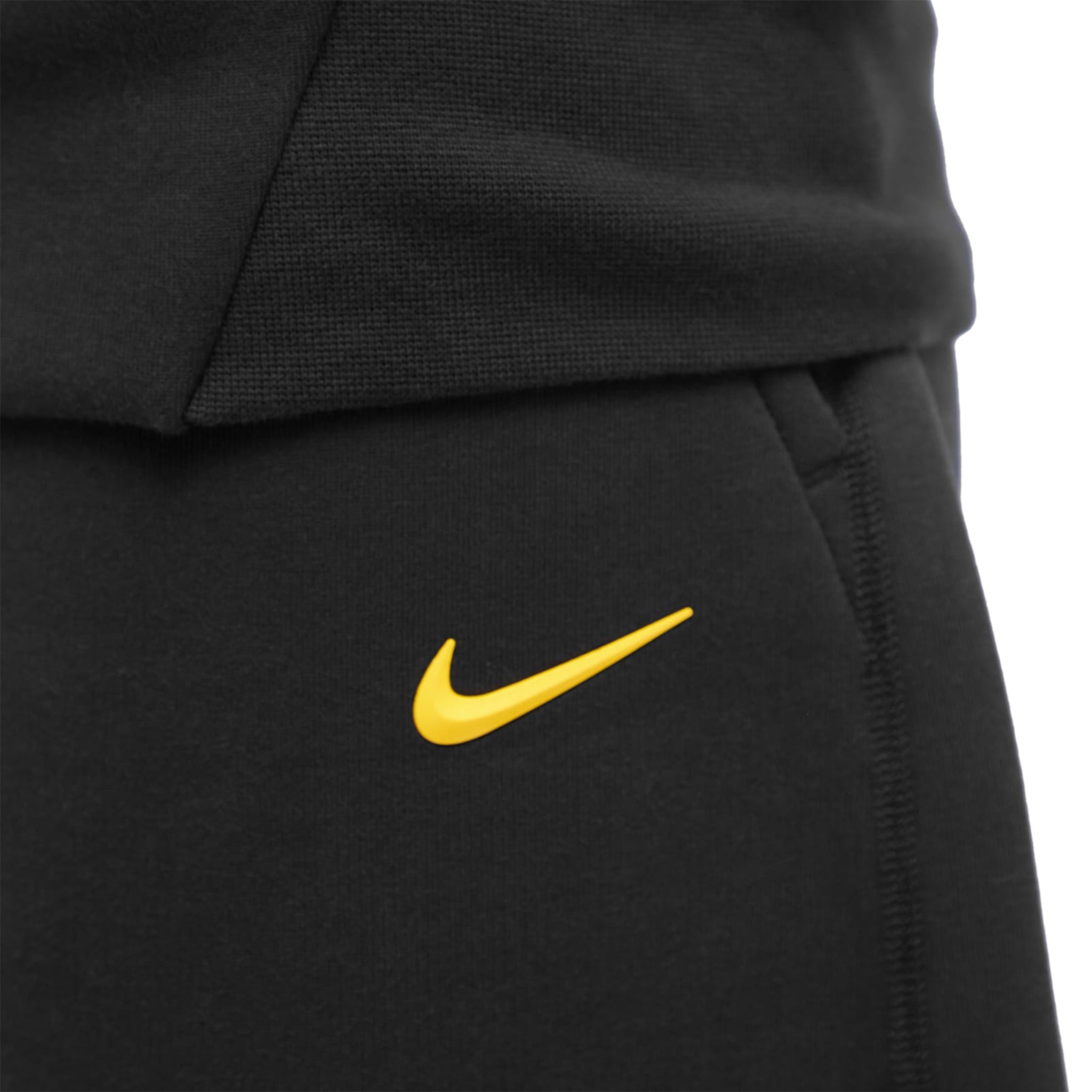 Logo view of Nike x nocta tech fleece black sweatpants FD8460-010