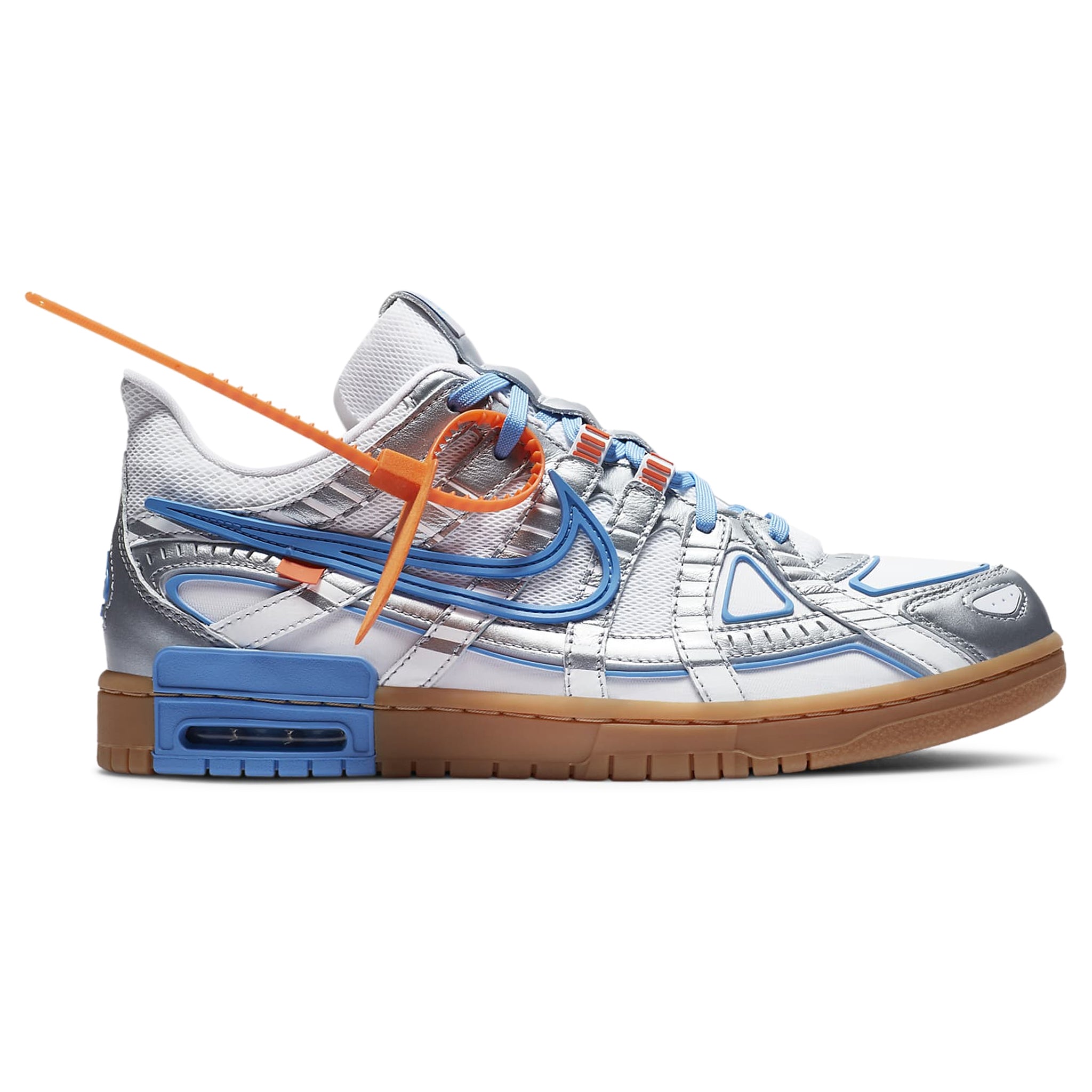 front view of Nike x Off White Rubber Dunk UNC