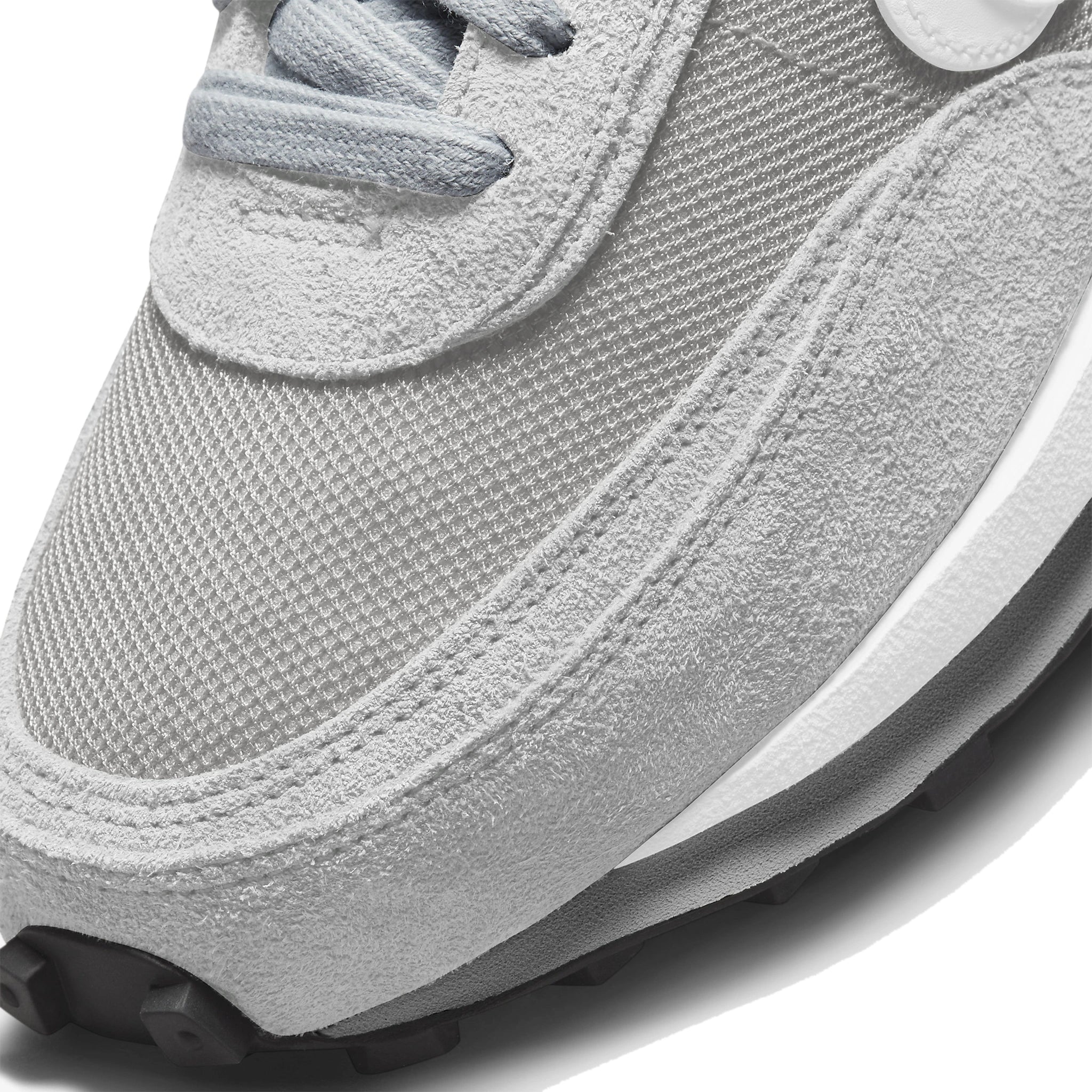 Detail view of Nike x Sacai LD Waffle SF Fragment Grey DH2684-001