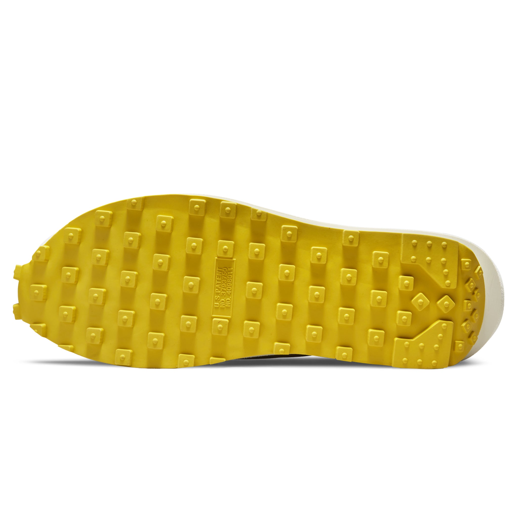 Sole view of Nike x Sacai LD Waffle Undercover Black Bright Citron DJ4877-001