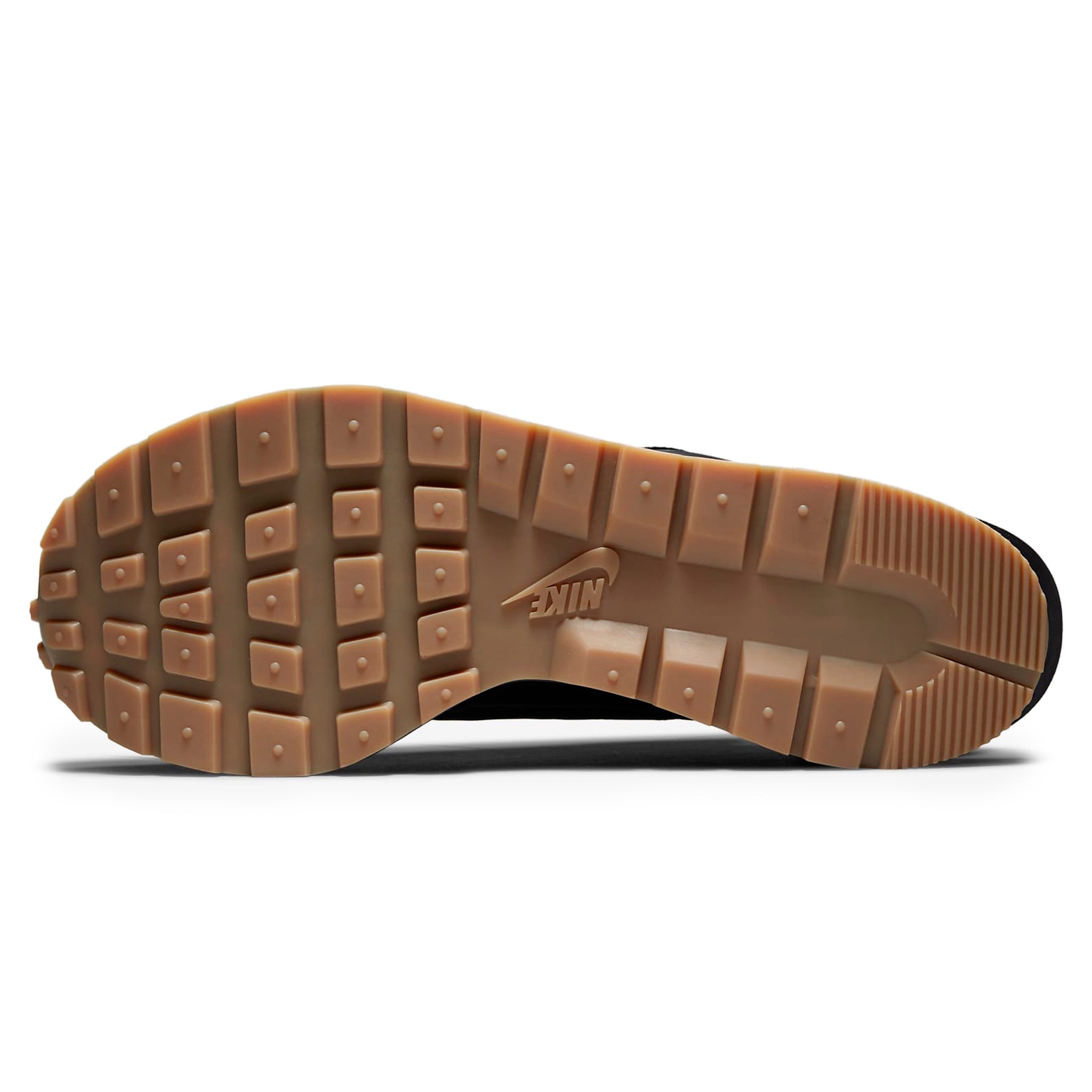 Sole view of Nike x Sacai Vaporwaffle Black Gum Sneaker DD1875-001
