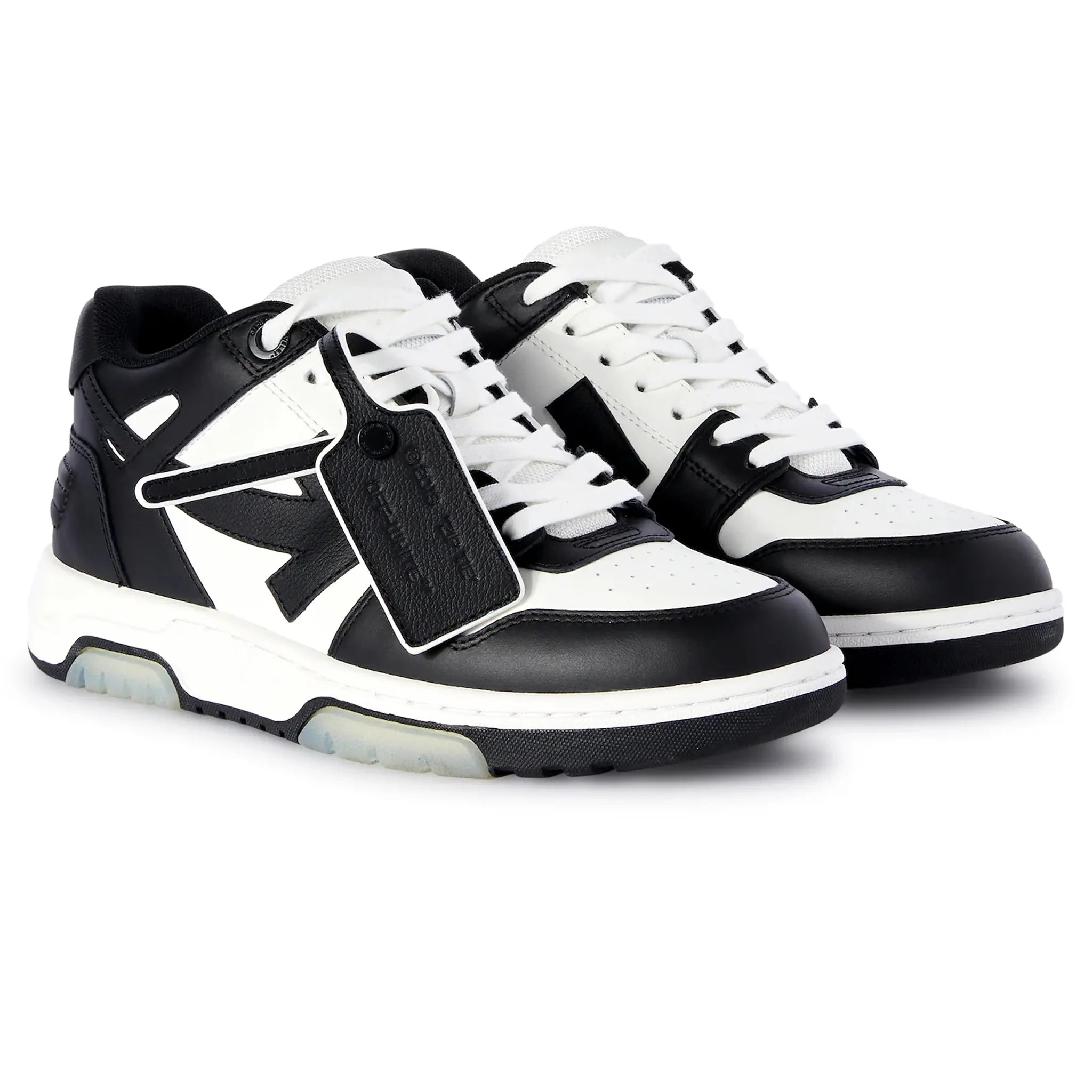 Pair view of Off White Out Of Office Black White Trainers