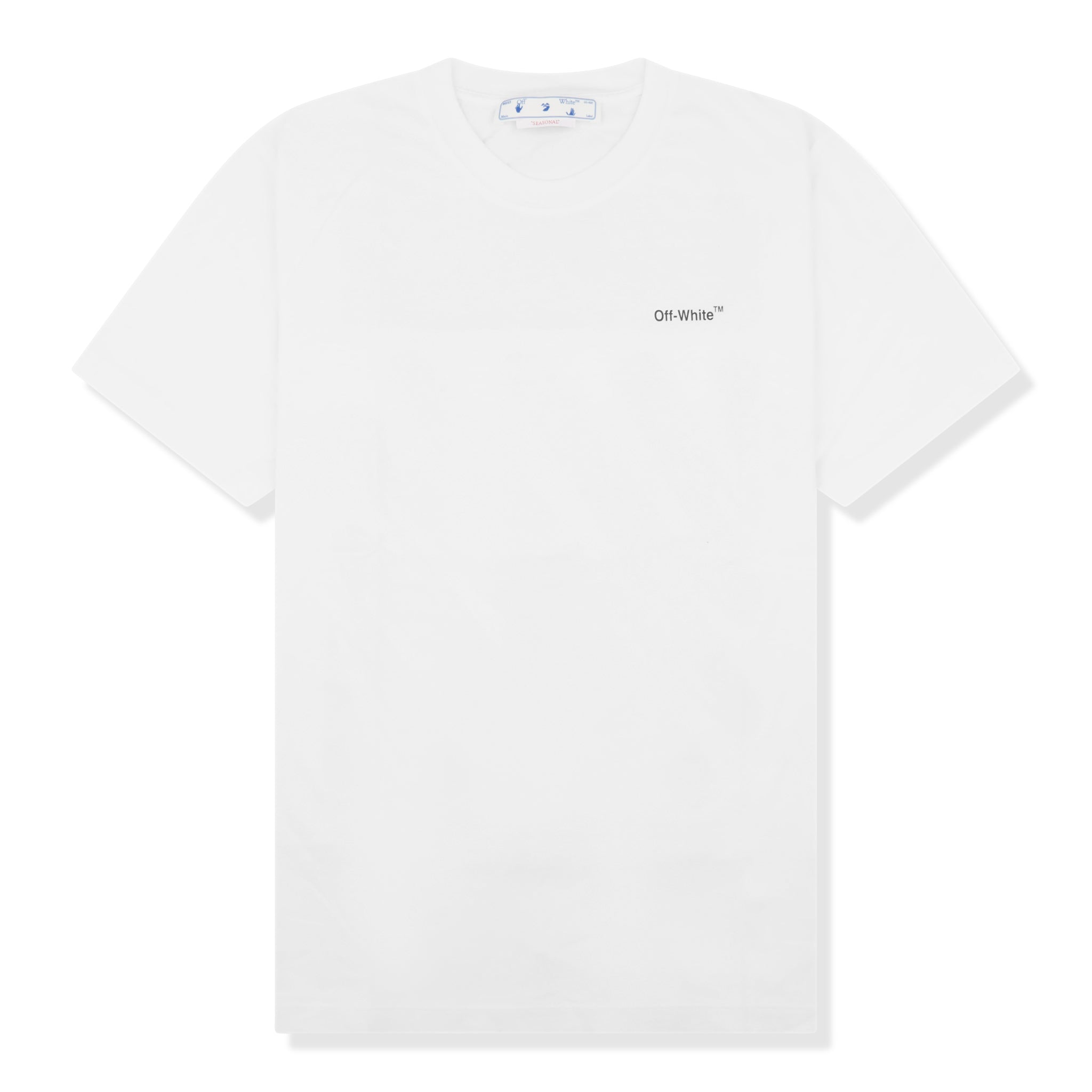 Off-White Waves Diagonals White T Shirt & OMAA027S22JER0100110