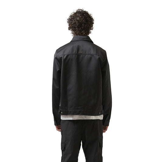 Azat Mard Nylon Les Gens Black Zipper Jacket