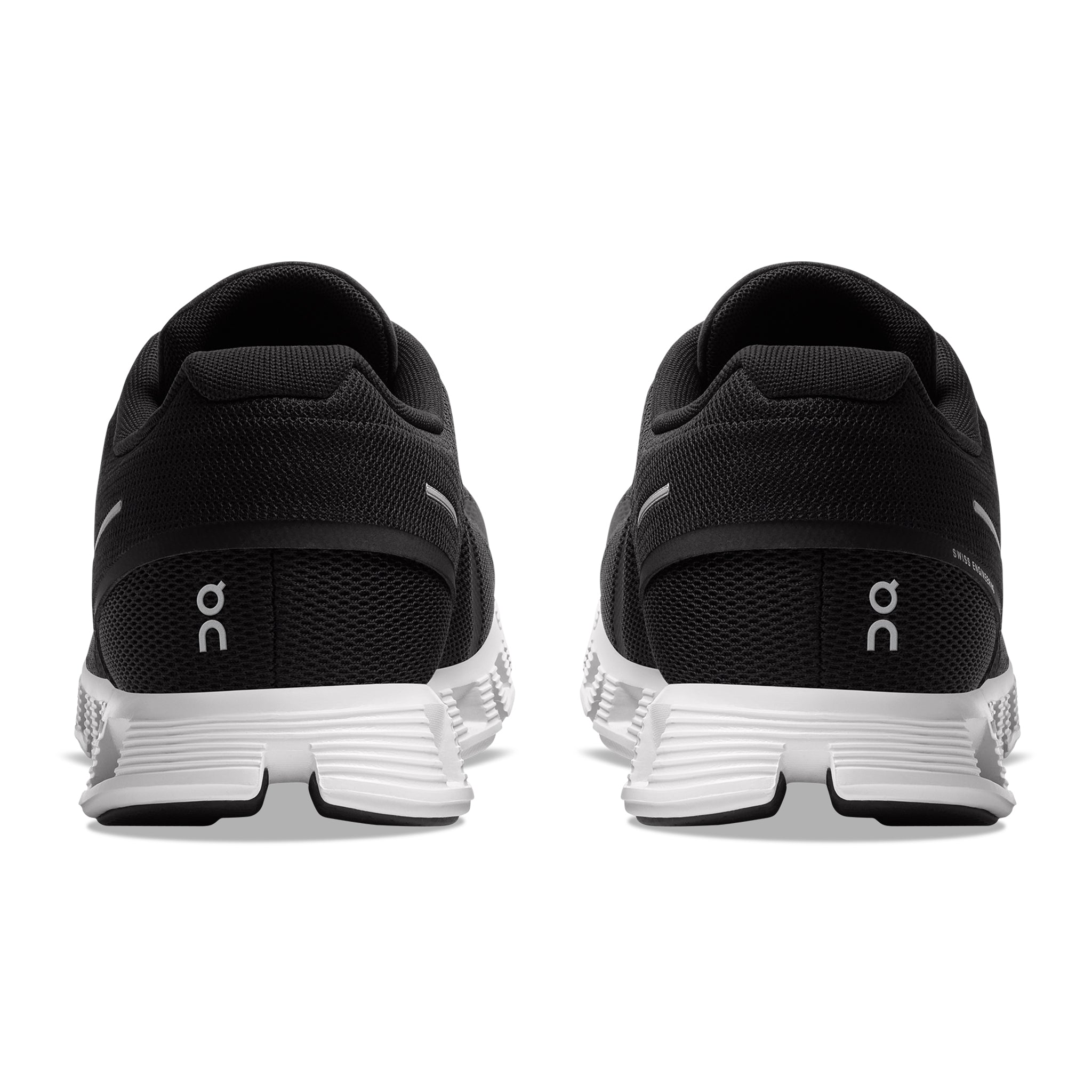 Back view of On Running Cloud 5 Black White Shoes 59.98919