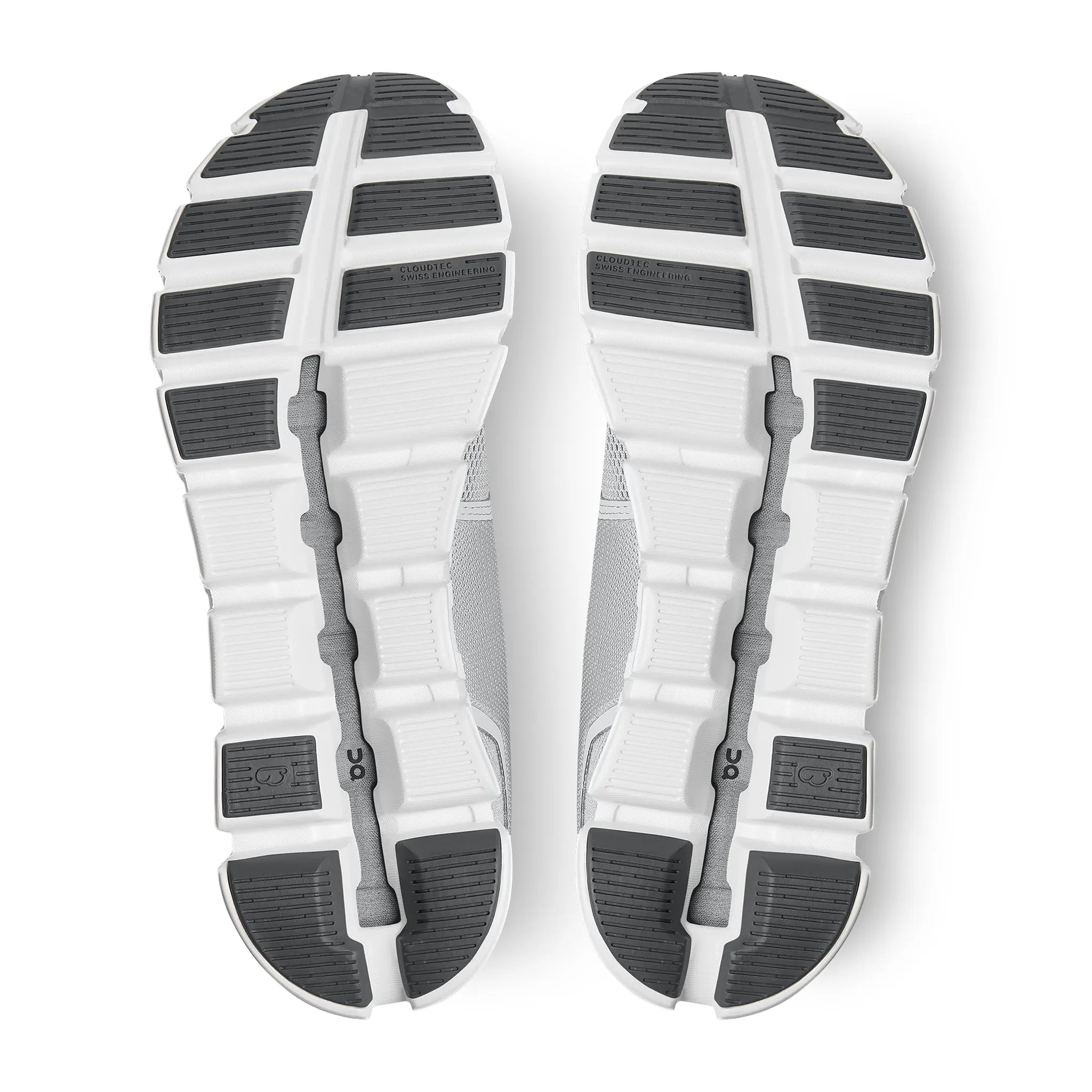 Sole view of On Running Cloud 5 Waterproof Glacier White 59.98909