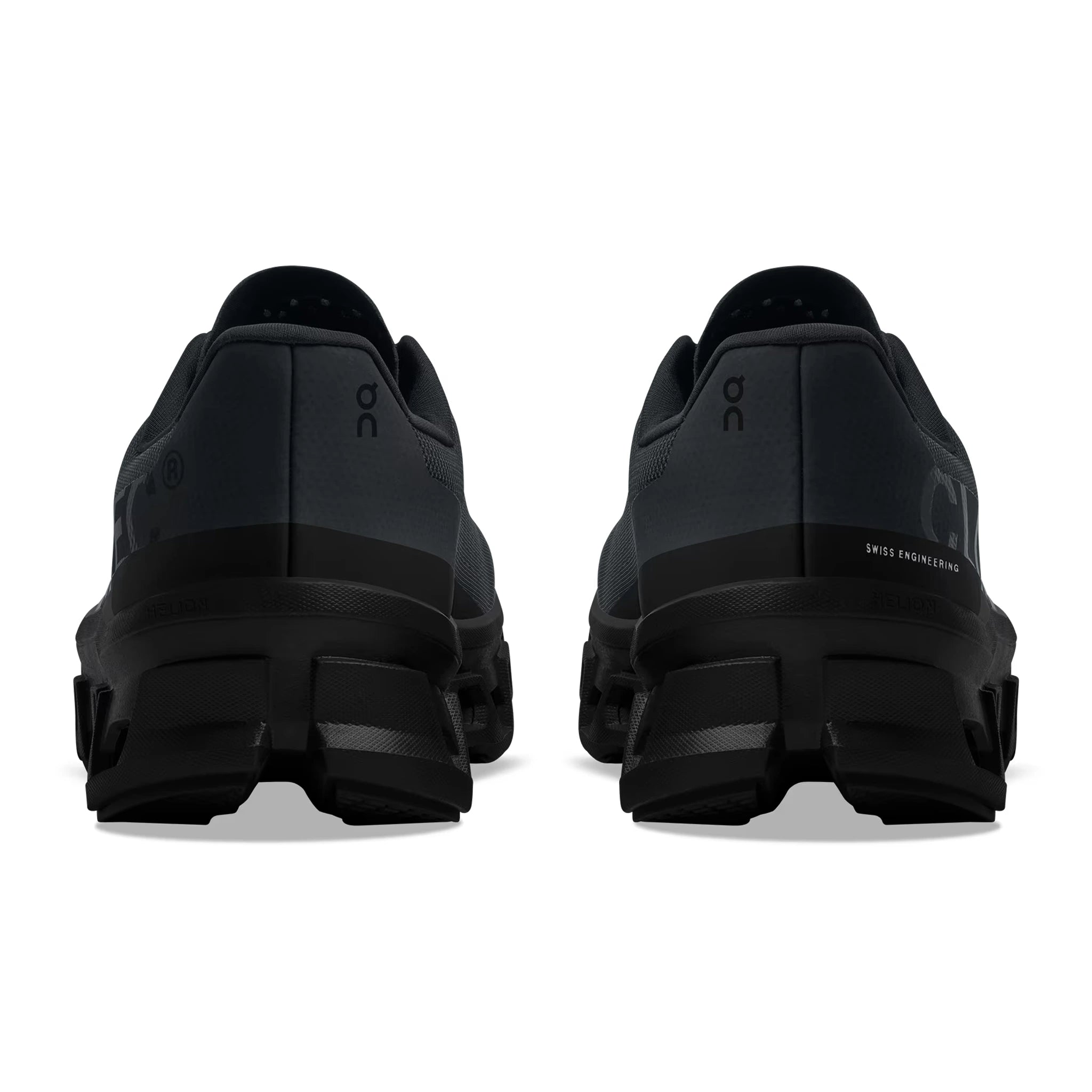 Back view of On Running Cloudmonster All Black 61.99025