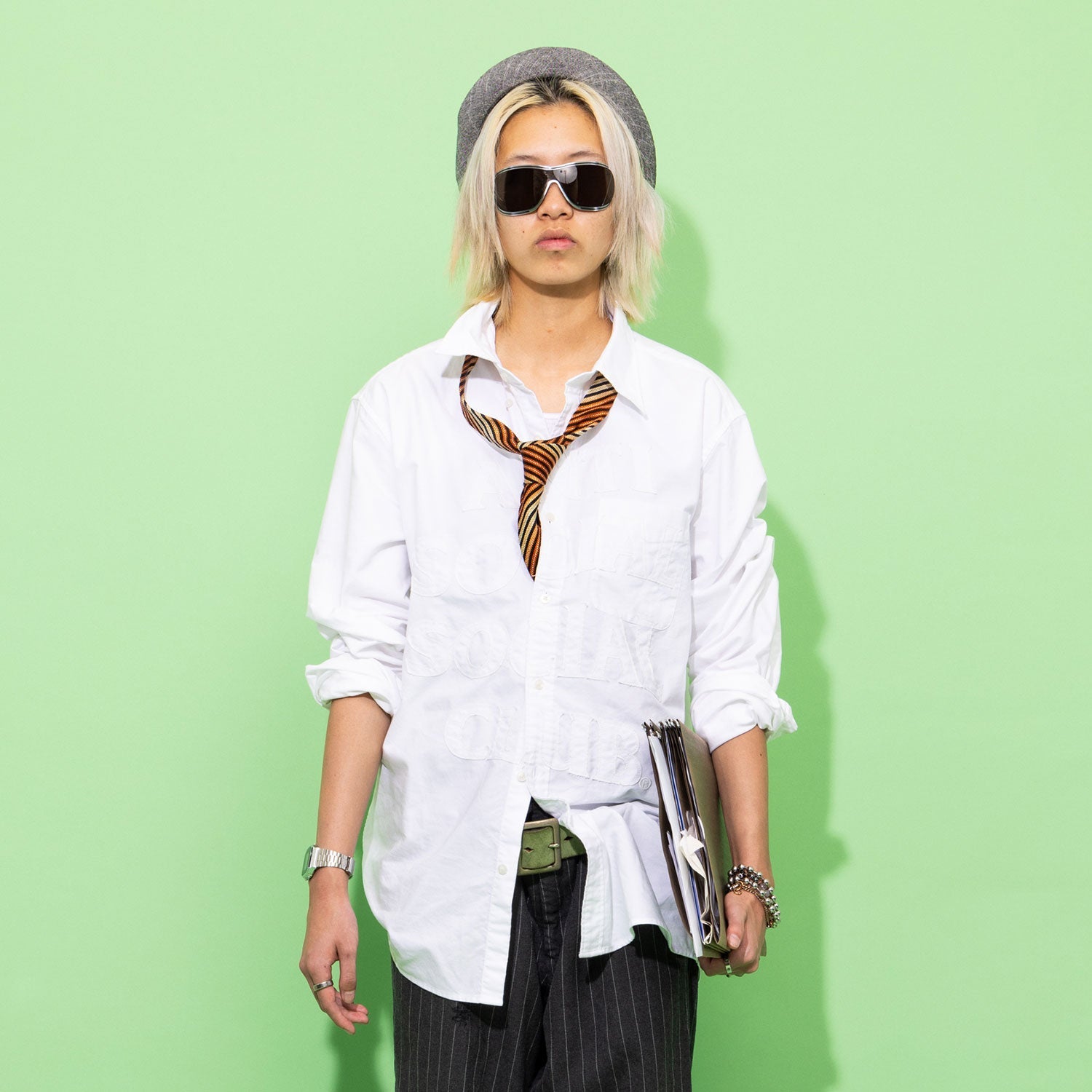 Anti Social Social Club Mind Games Oxford White Shirt