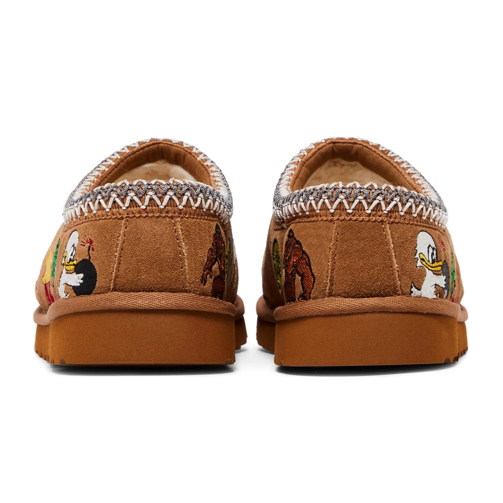Back view of Palace x UGG Tasman Chestnut Slippers 1157290-CHE