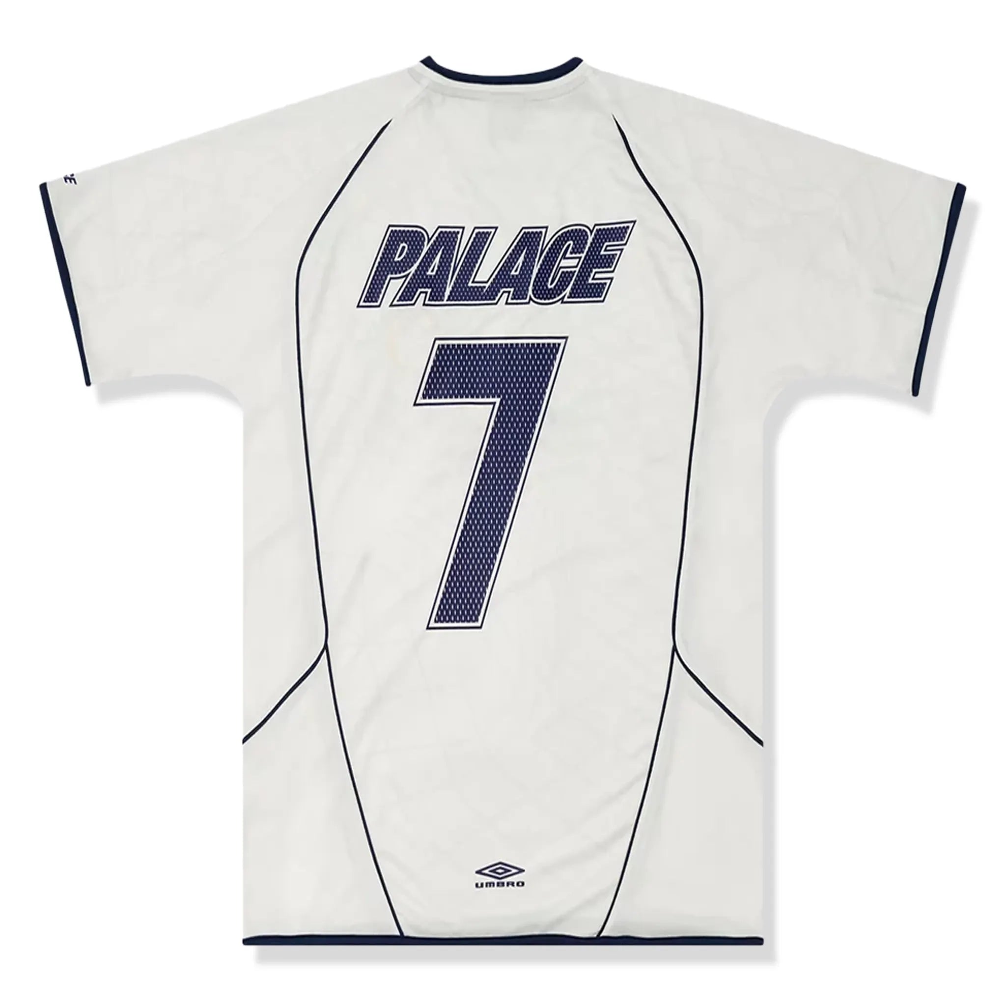 Back view of Palace x Umbro Home Shirt White P26UMES078