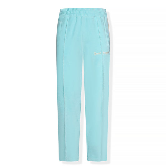 Palm Angels Chenille Striped Light Blue Track Pants