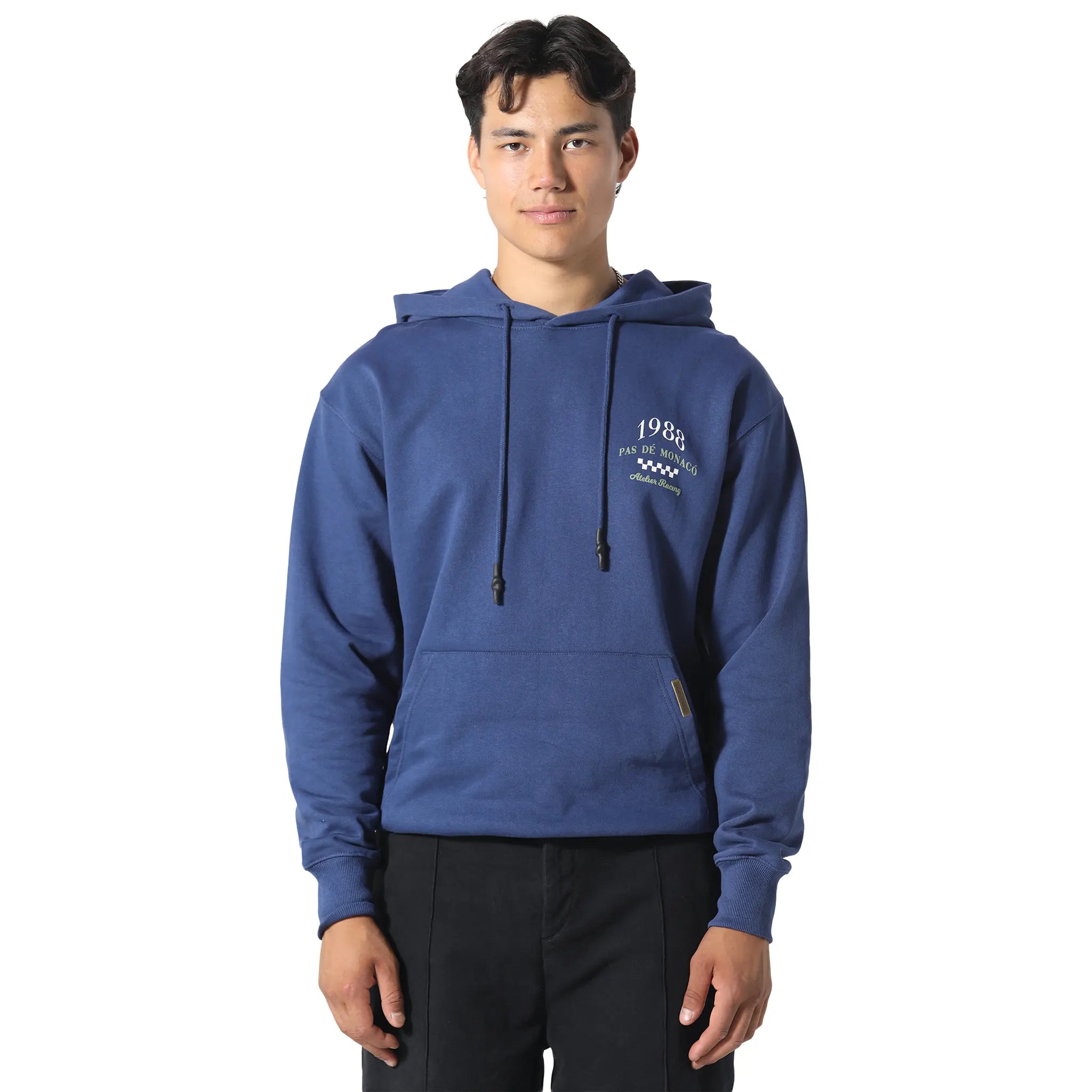 Front View of Pas De Monaco Le Mans Royal Blue Hoodie PKK22S00A-K11