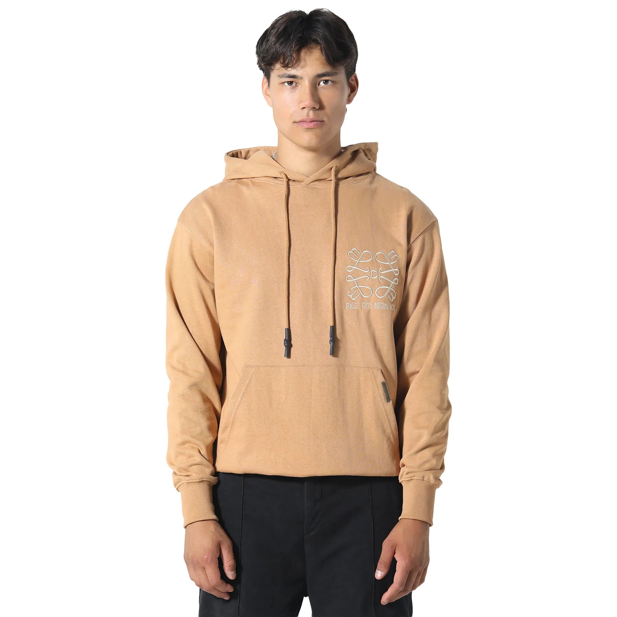 Front View of Pas De Monaco Prestige Tan Hoodie 5060615213801