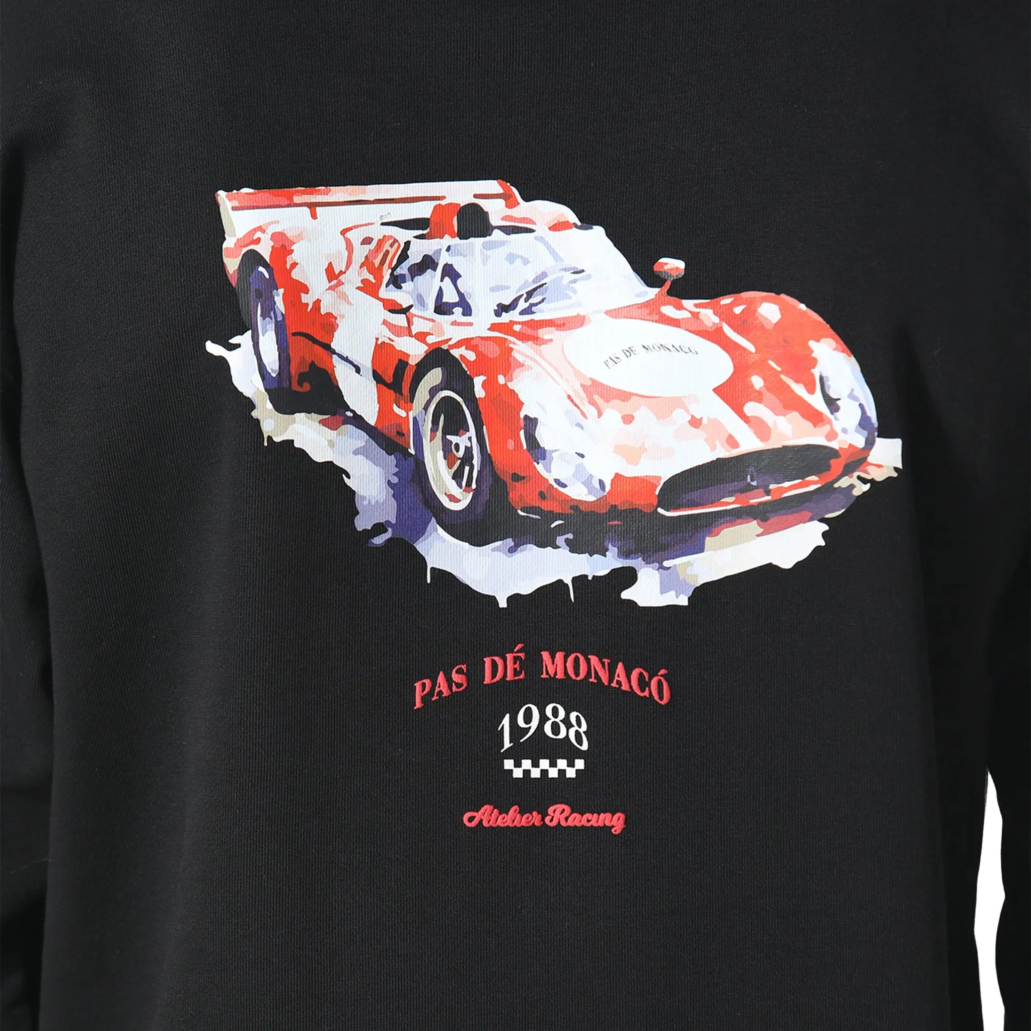 Detailed View of Pas De Monaco Speedster Black Hoodie 5060615213511