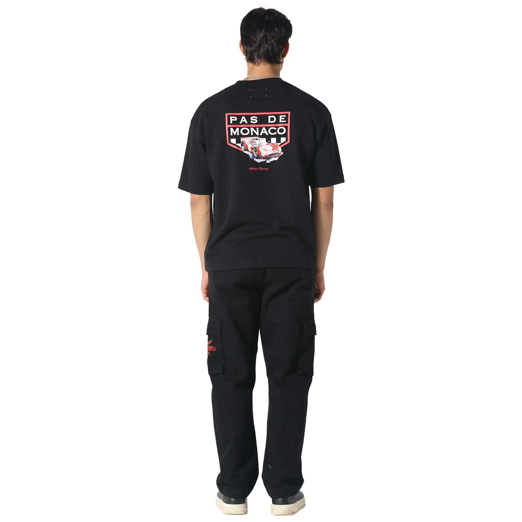 Back View of Pas De Monaco Victory Black T-Shirt 5060615212880