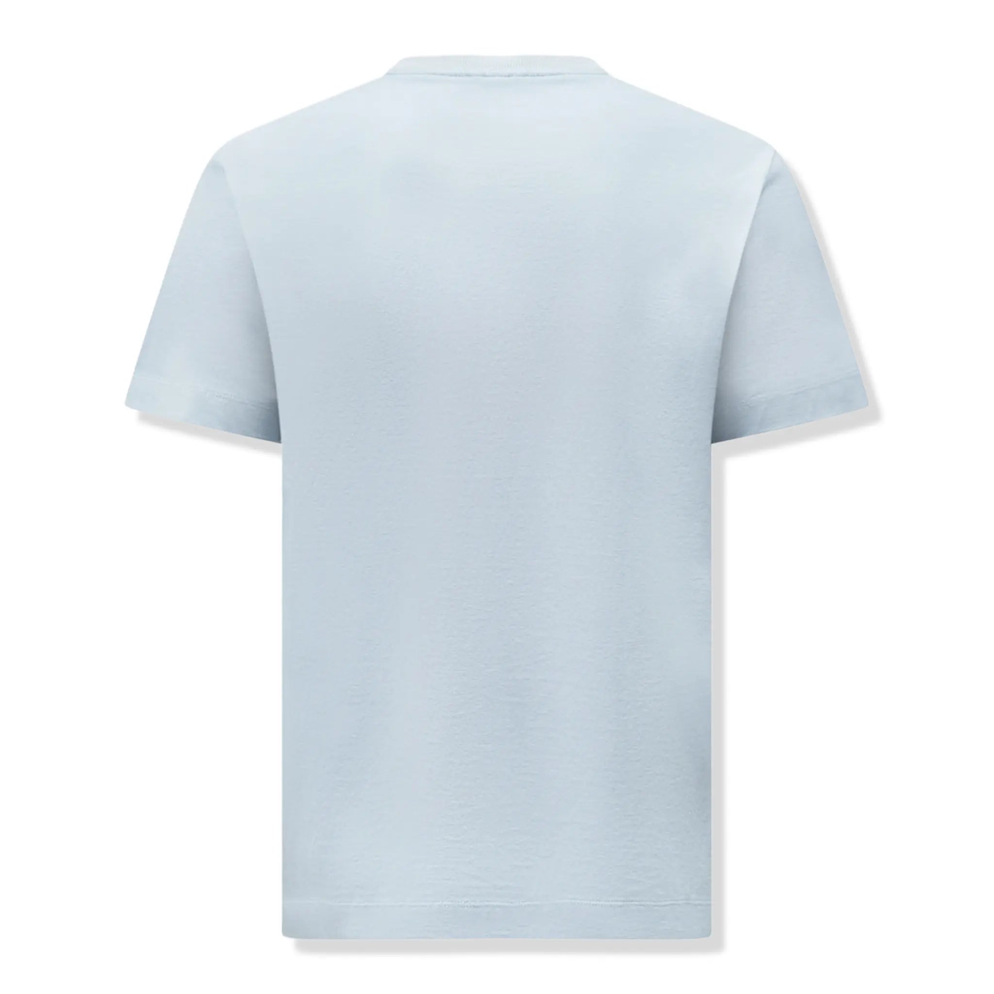 Back View of Peckham Rye Cabana Pique Pocket Blue Haze T-Shirt