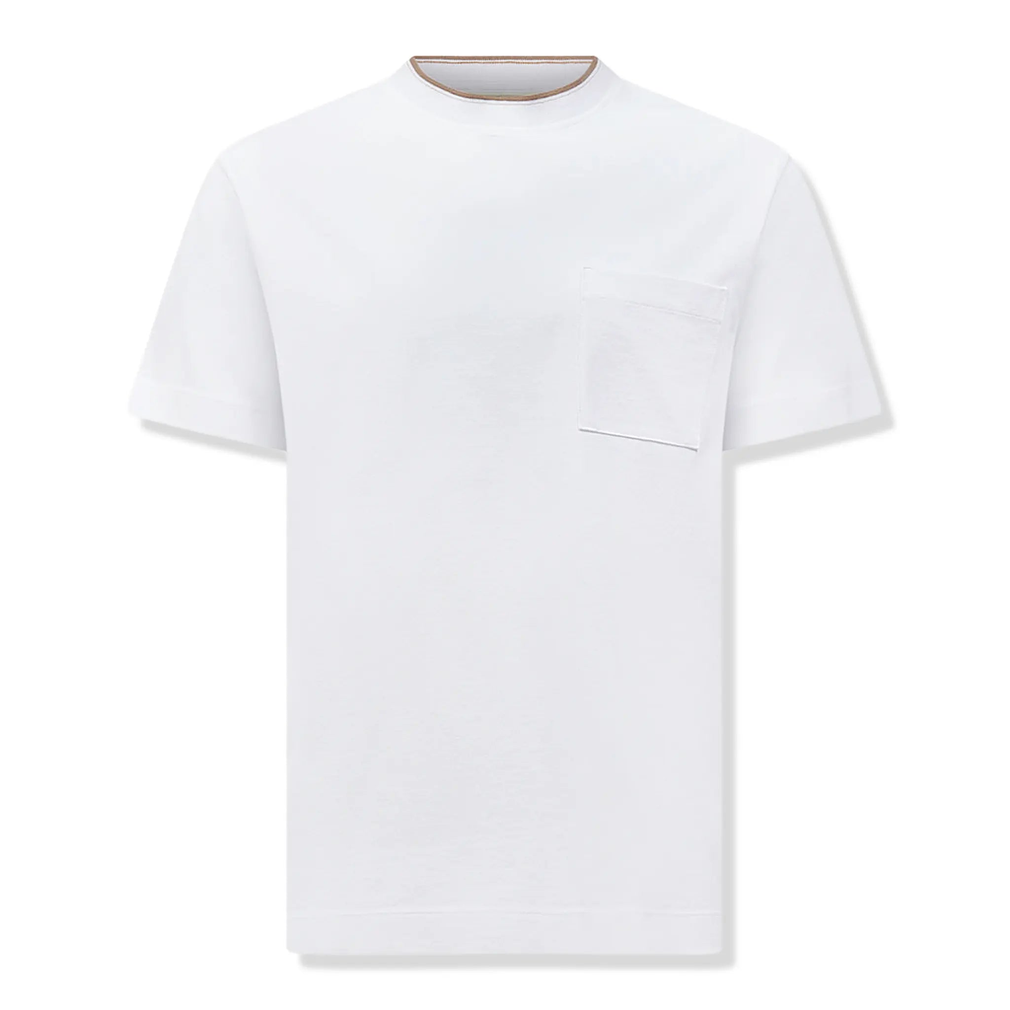 Peckham Rye Cabana Pique Pocket Bright White T-Shirt