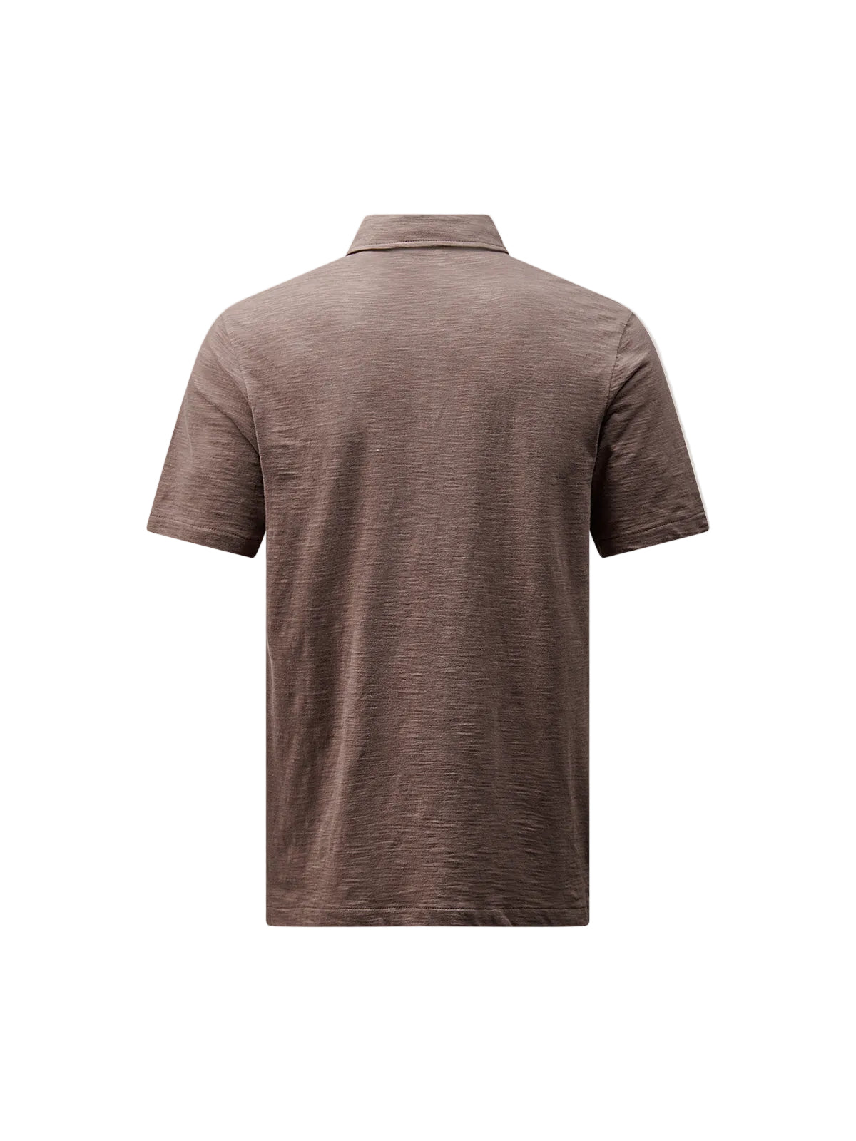 Back View of Peckham Rye Mercerised Cotton Iron Polo Shirt PRY0365-L94