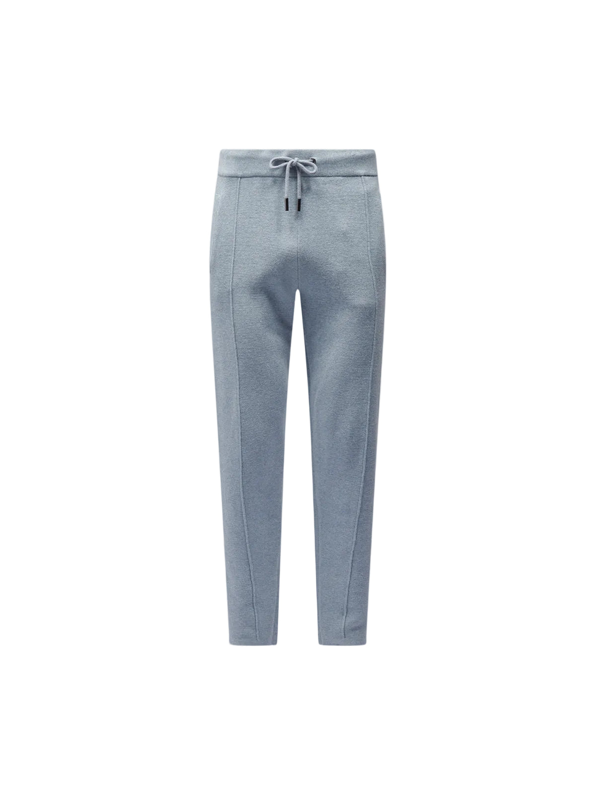 Front View of Peckham Rye Milano Knit Blue Blizzard Sweatpant PRY0338-J86