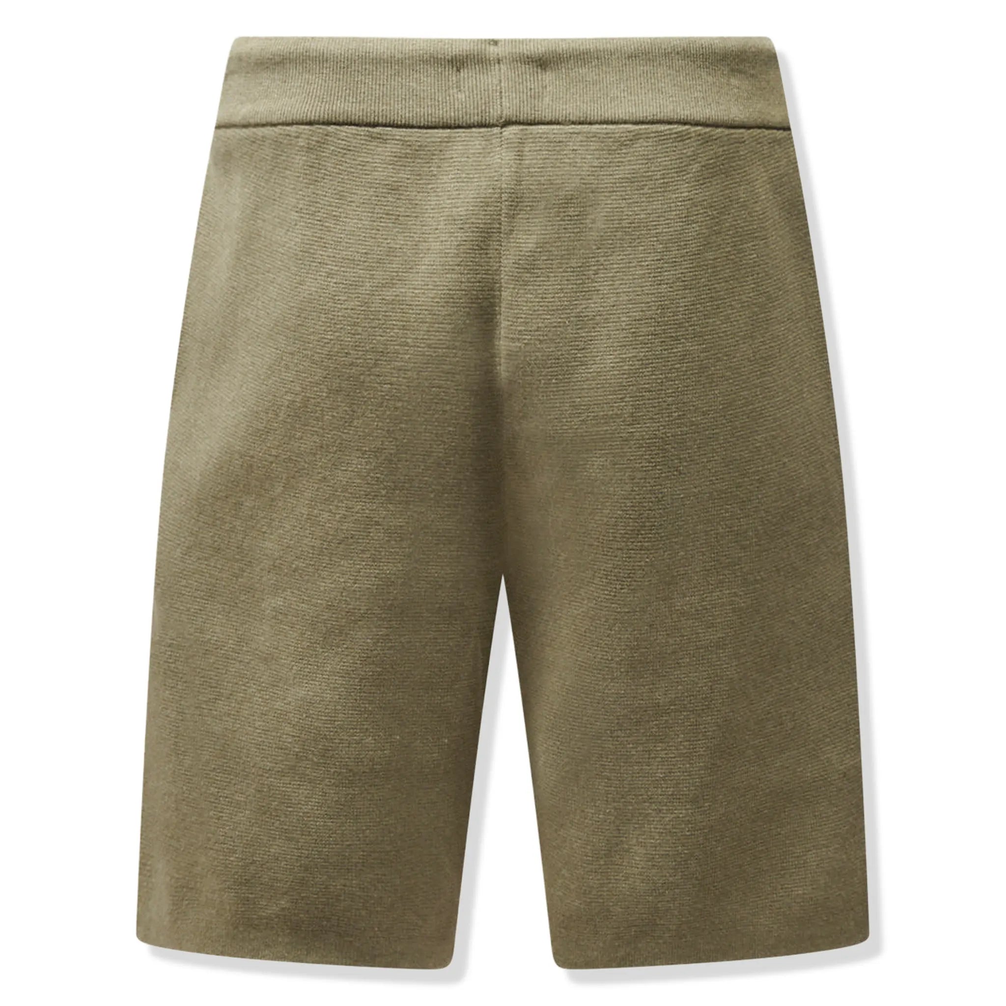 Back View of Peckham Rye Milano Knit Tea Leaf Shorts