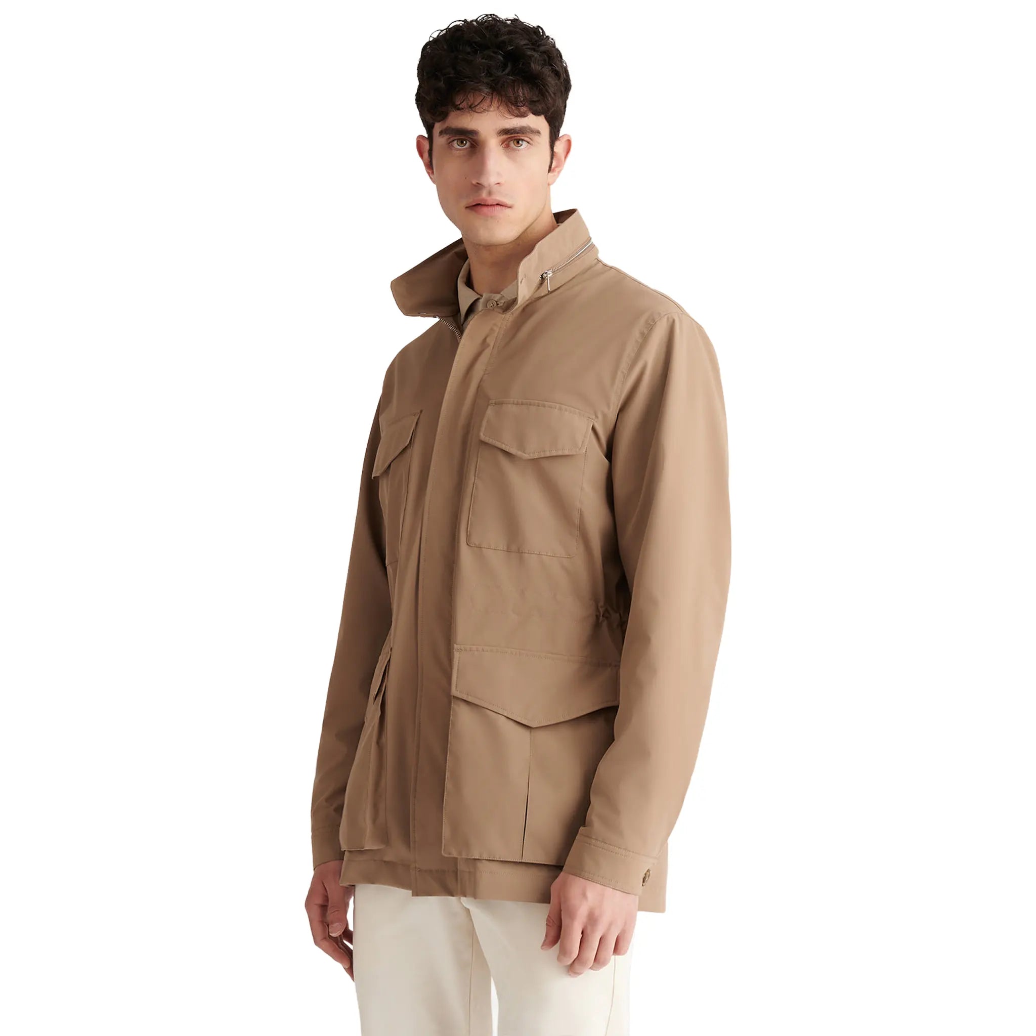 Side View of Peckham Rye The Explorer Safari Caribou Jacket 