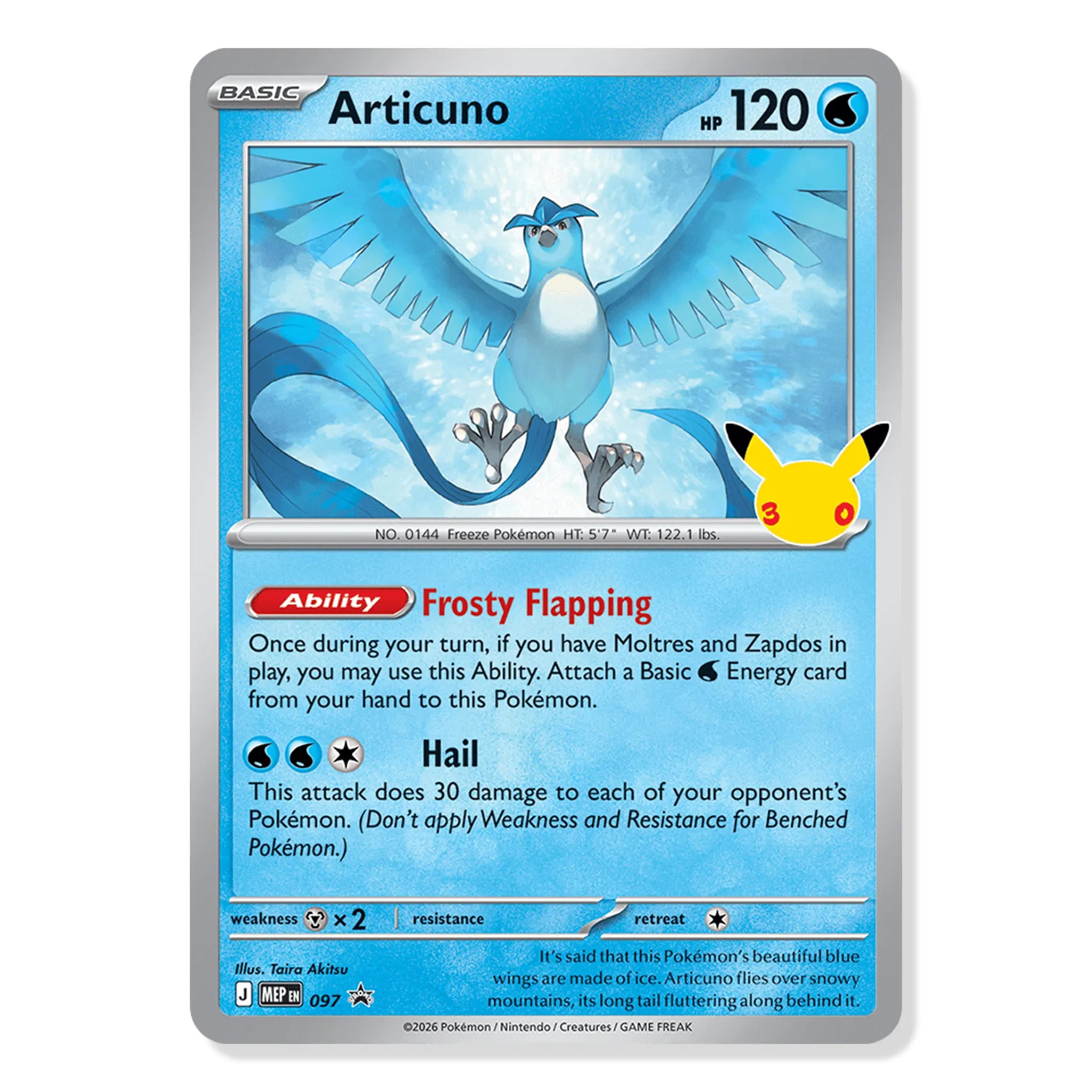 Card View of Pokemon Mega Evolution 30th Celebration Poster Collection (2026)