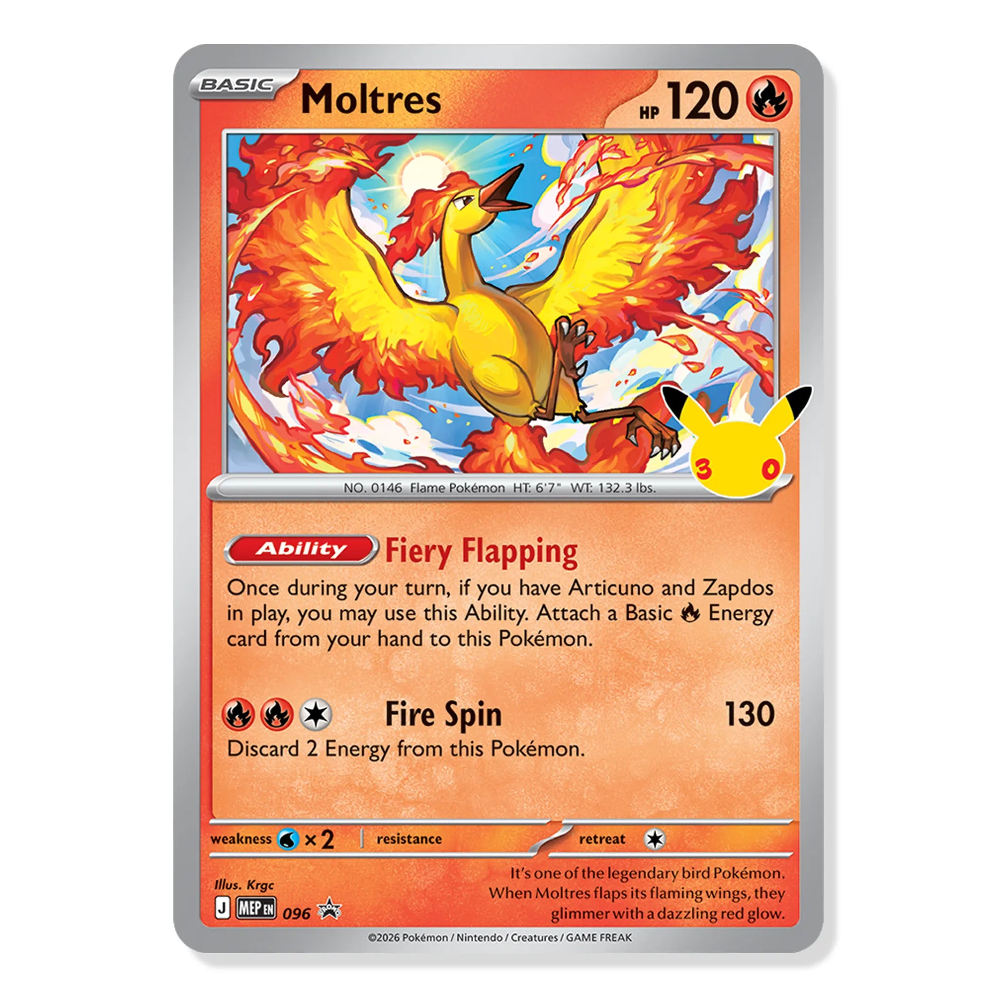 Card View of Pokemon Mega Evolution 30th Celebration Poster Collection (2026)