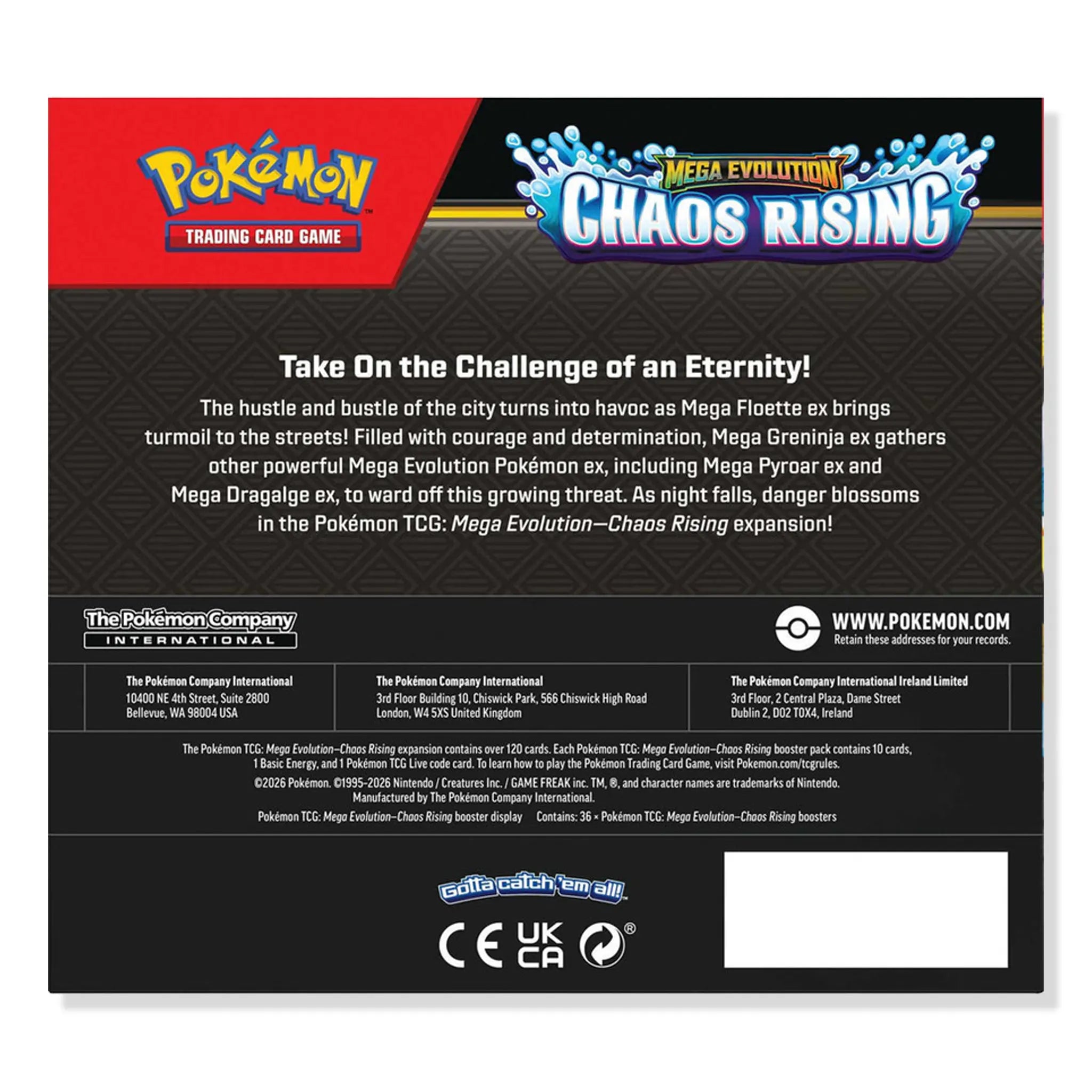 Pokemon Mega Evolution Chaos Rising Booster Box (2026)